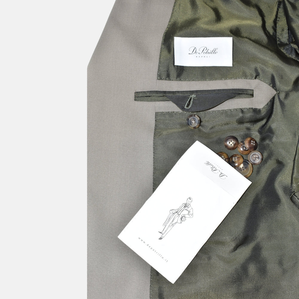 Light Olive Suit made of Virgin Wool (EU 54)