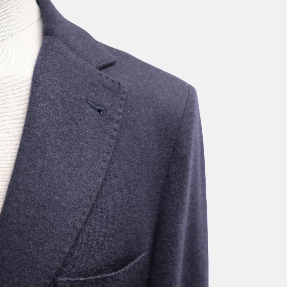 Navy Blue Sweater Cashmere Blazer (EU 48)