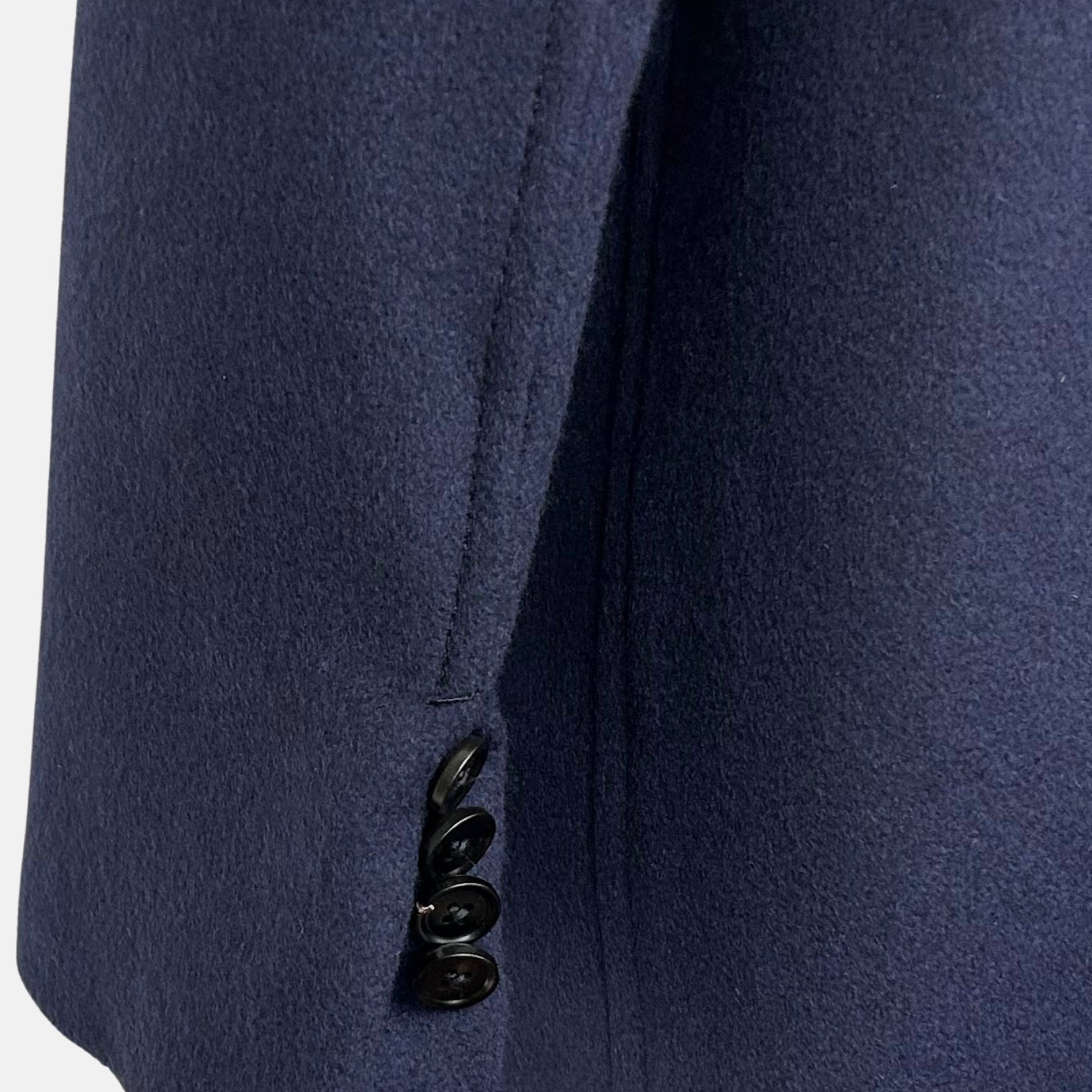 Navy Doublebreasted Coat made of Cashmere (EU 50)