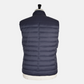 Navy Blue Coat with Detachable Vest made of Wool/Cashmere