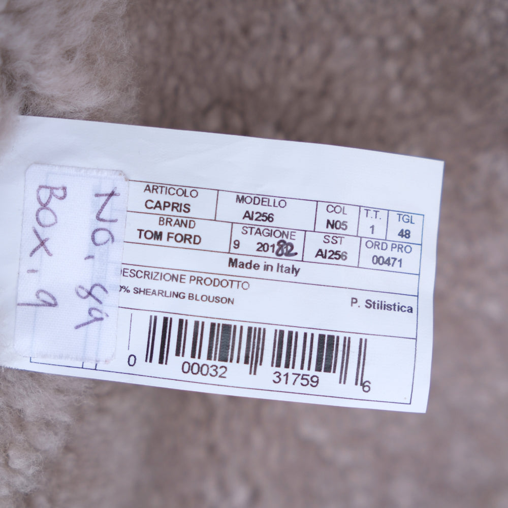 Beige Jacket made of Shearling (EU 48)