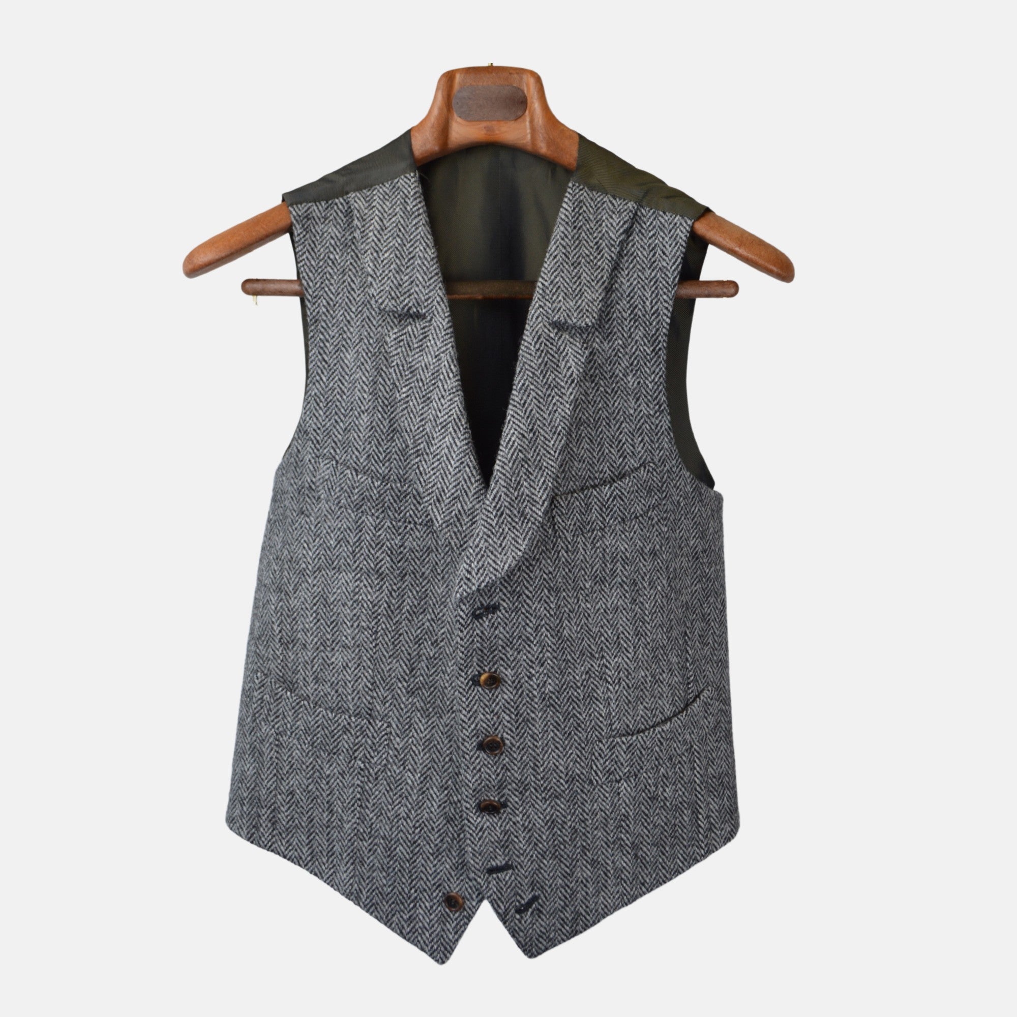 Grey Suit with Vest made of Wool (50)