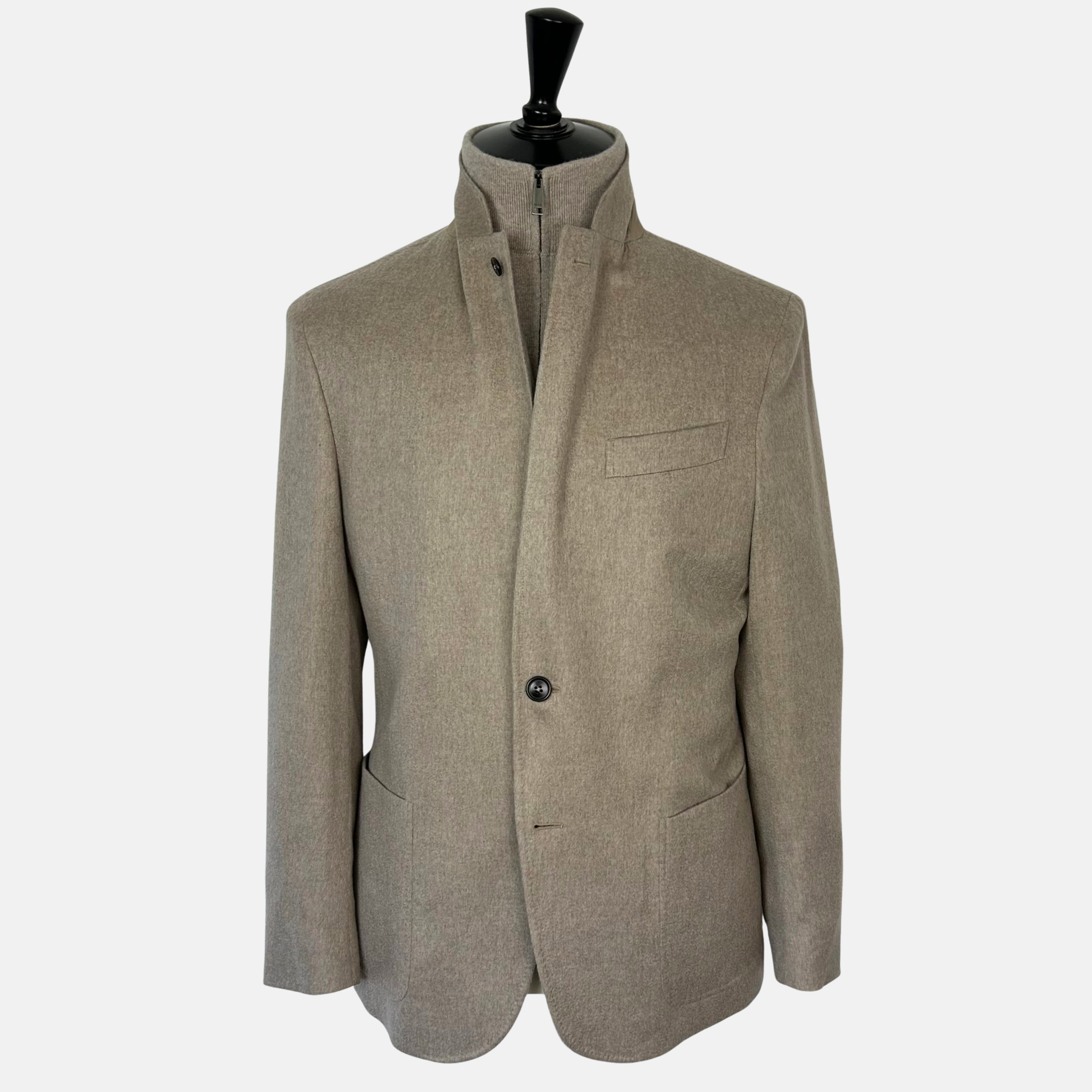 Sand Oasi Cashmere Jacket with Removable Vest (EU 52)