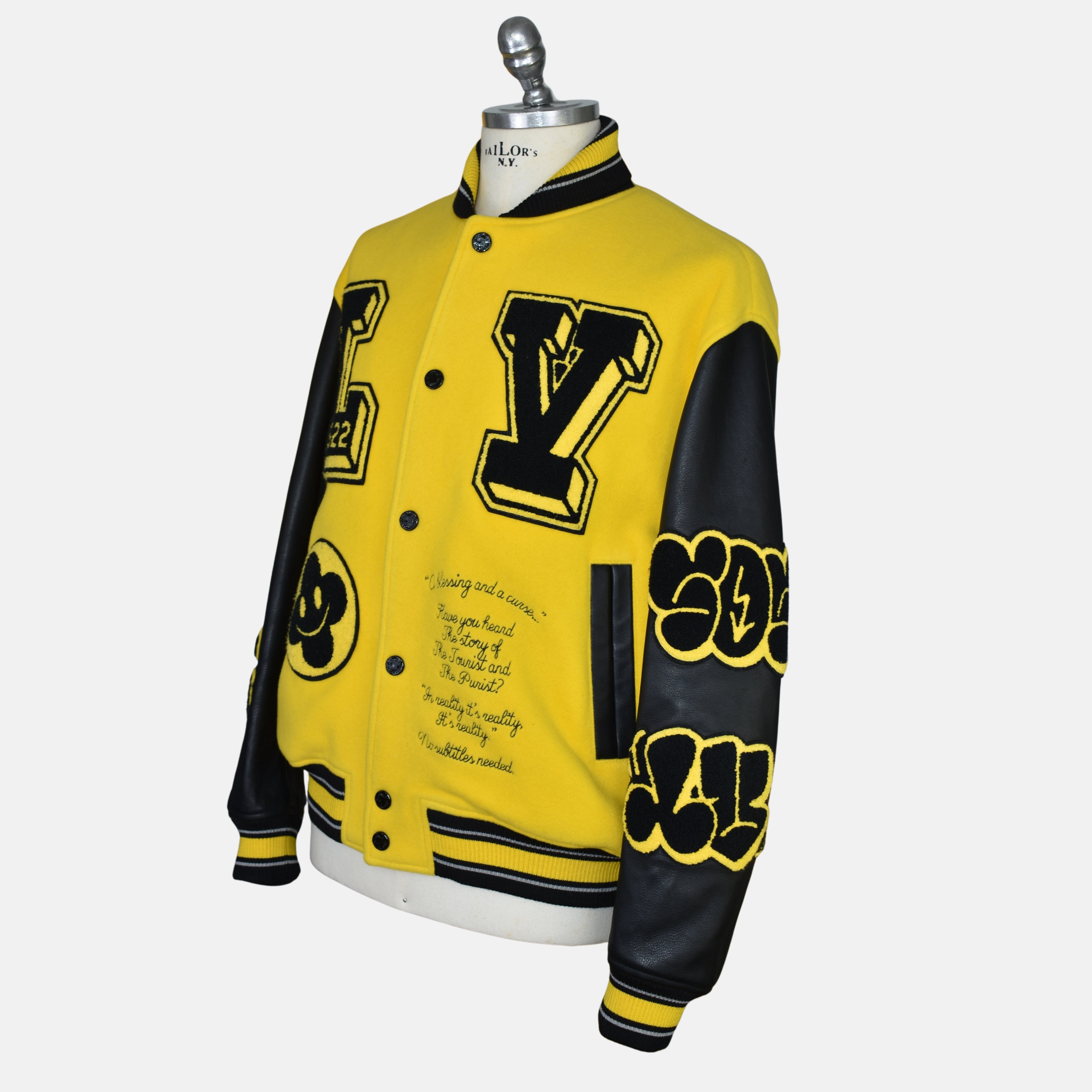 Black/Yellow Bomber Jacket SS22 (EU 52)