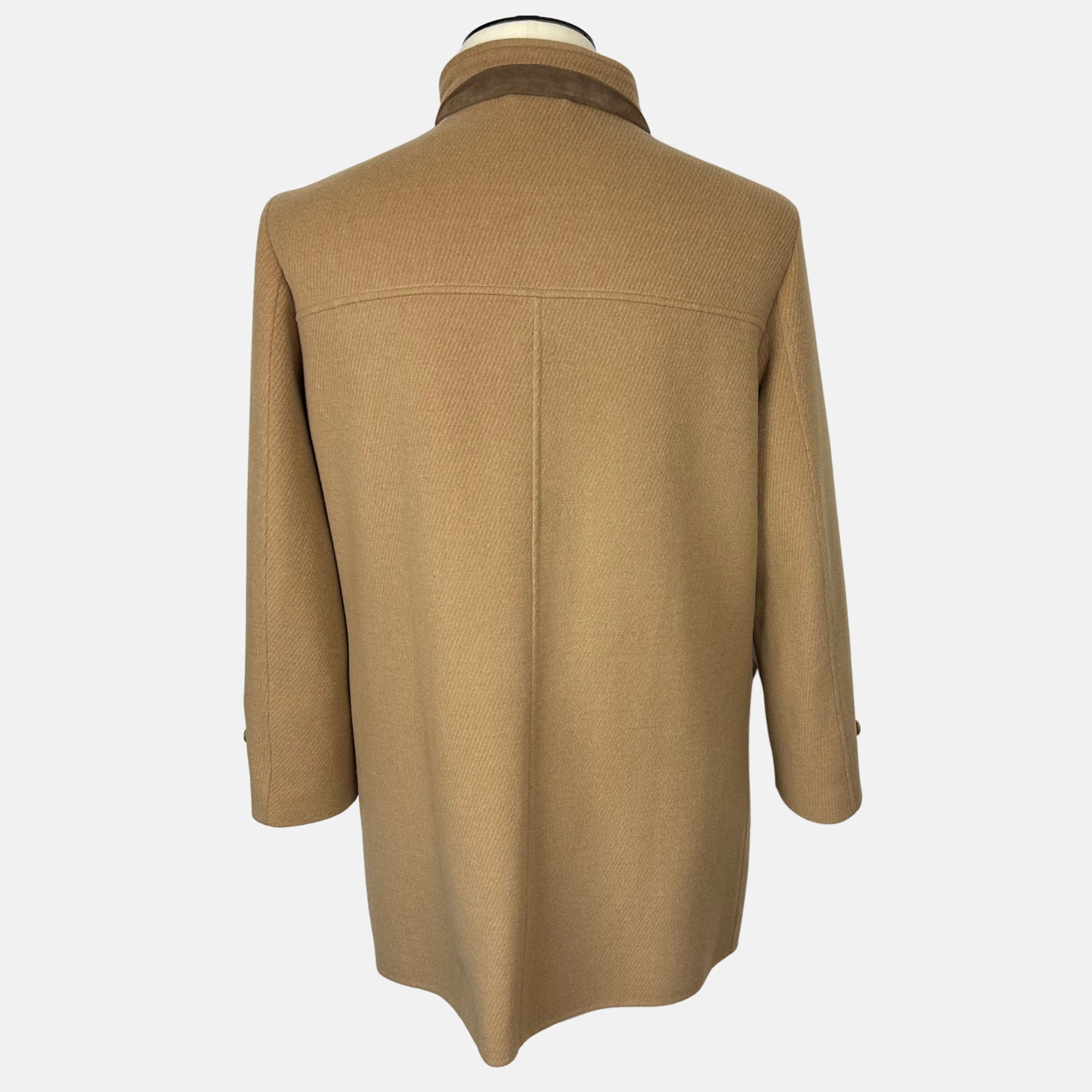 Camel Dufflecoat made of Camel Hair with Suede Details (L)