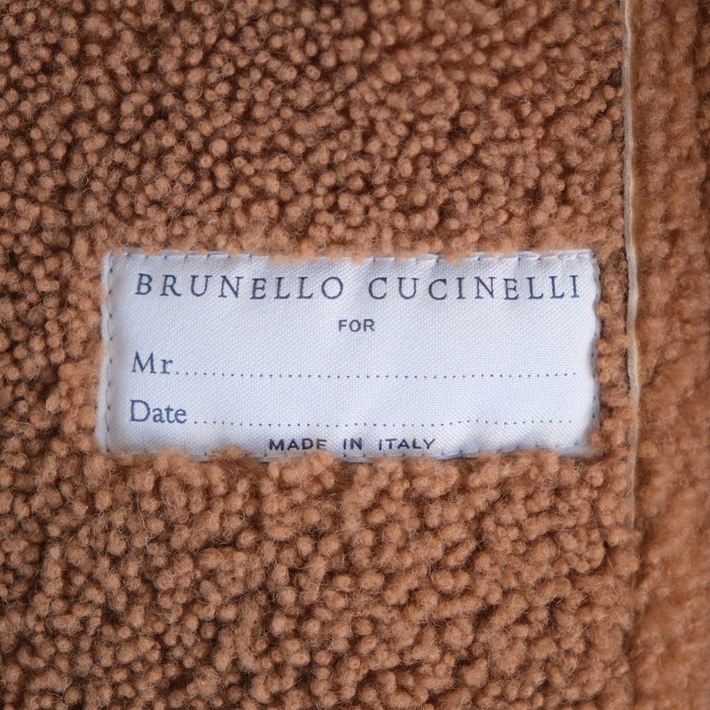 Beige Jacket made of Sheepskin (S)