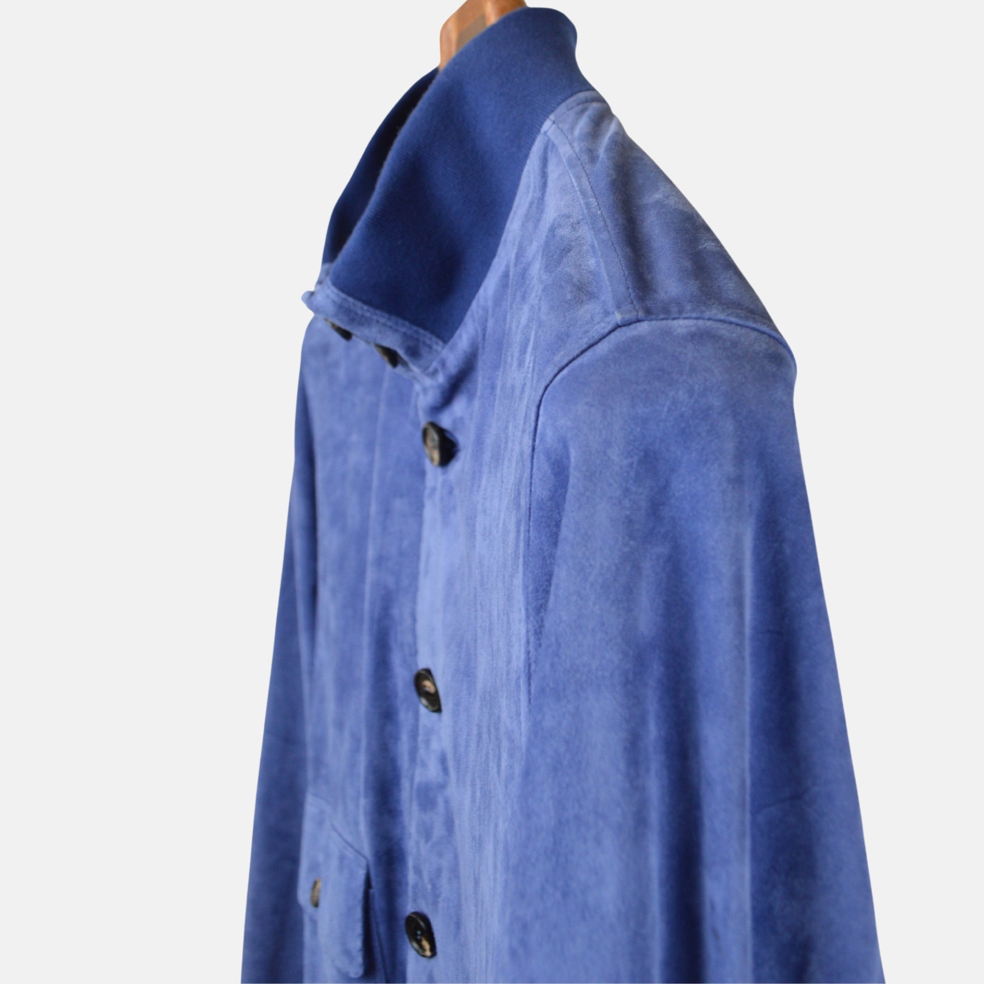 Saphire Blue Suede Jacket (50)