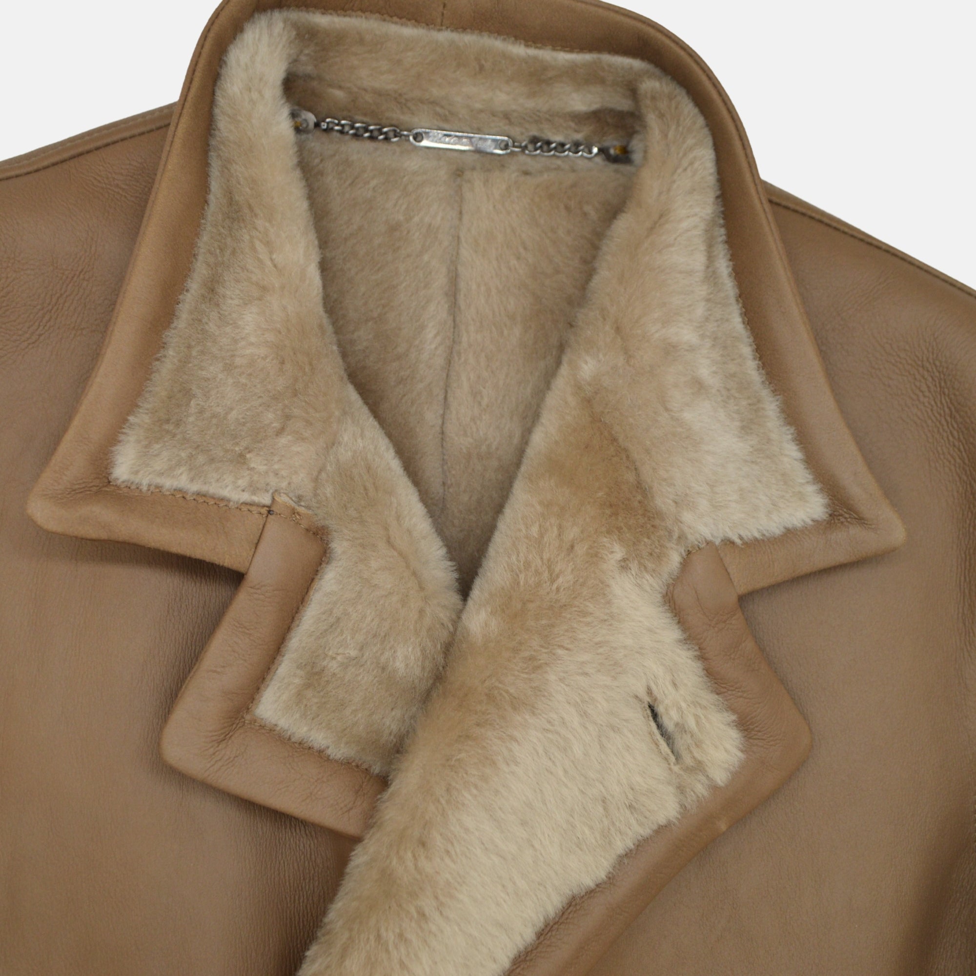 Walnut Shearling Jacket (50)