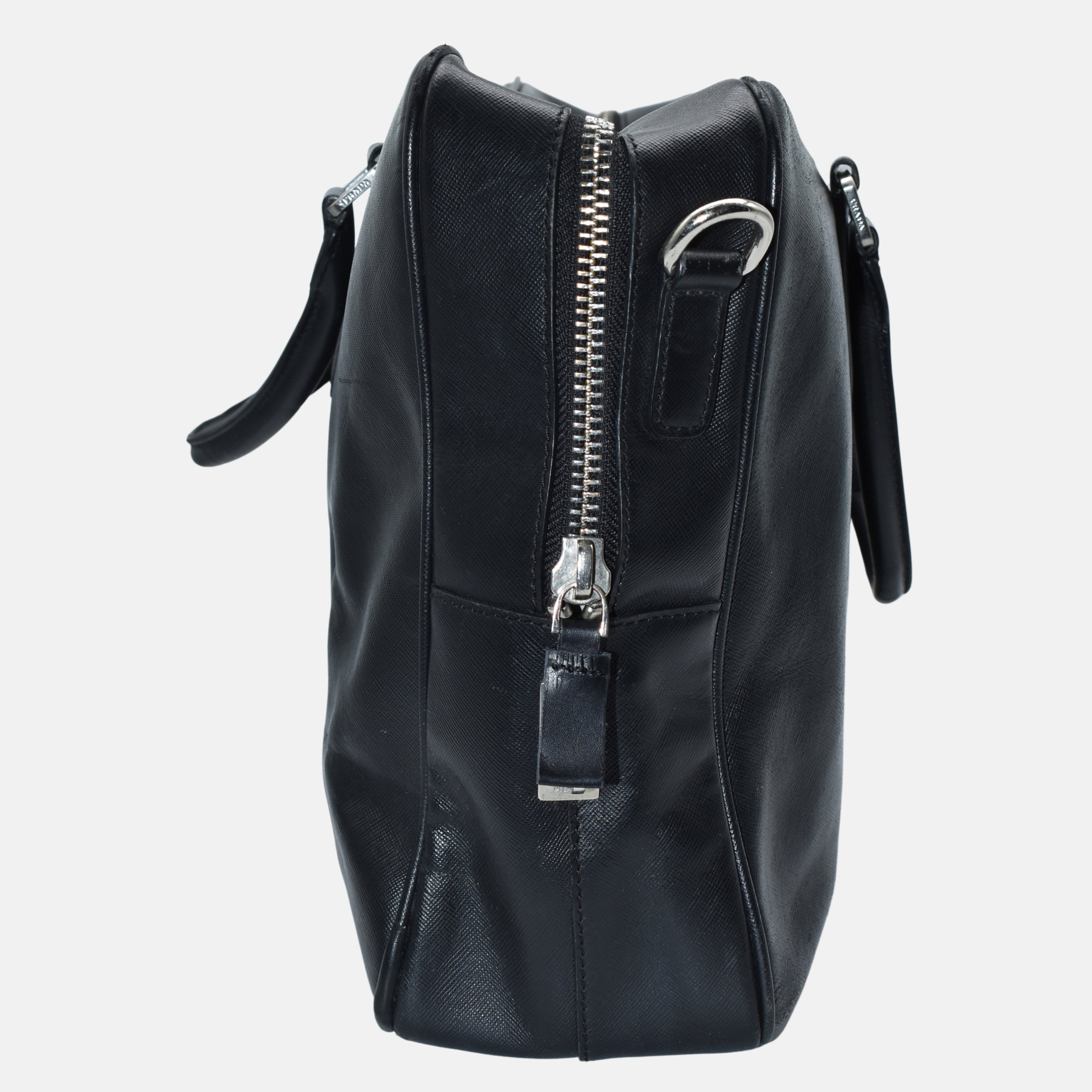 Black Briefcase made of Leather (OS)