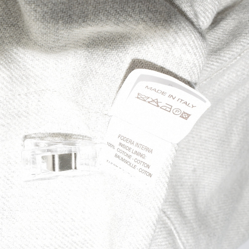 Grey Striped Flannel Vest made of Wool/Cashmere (S)