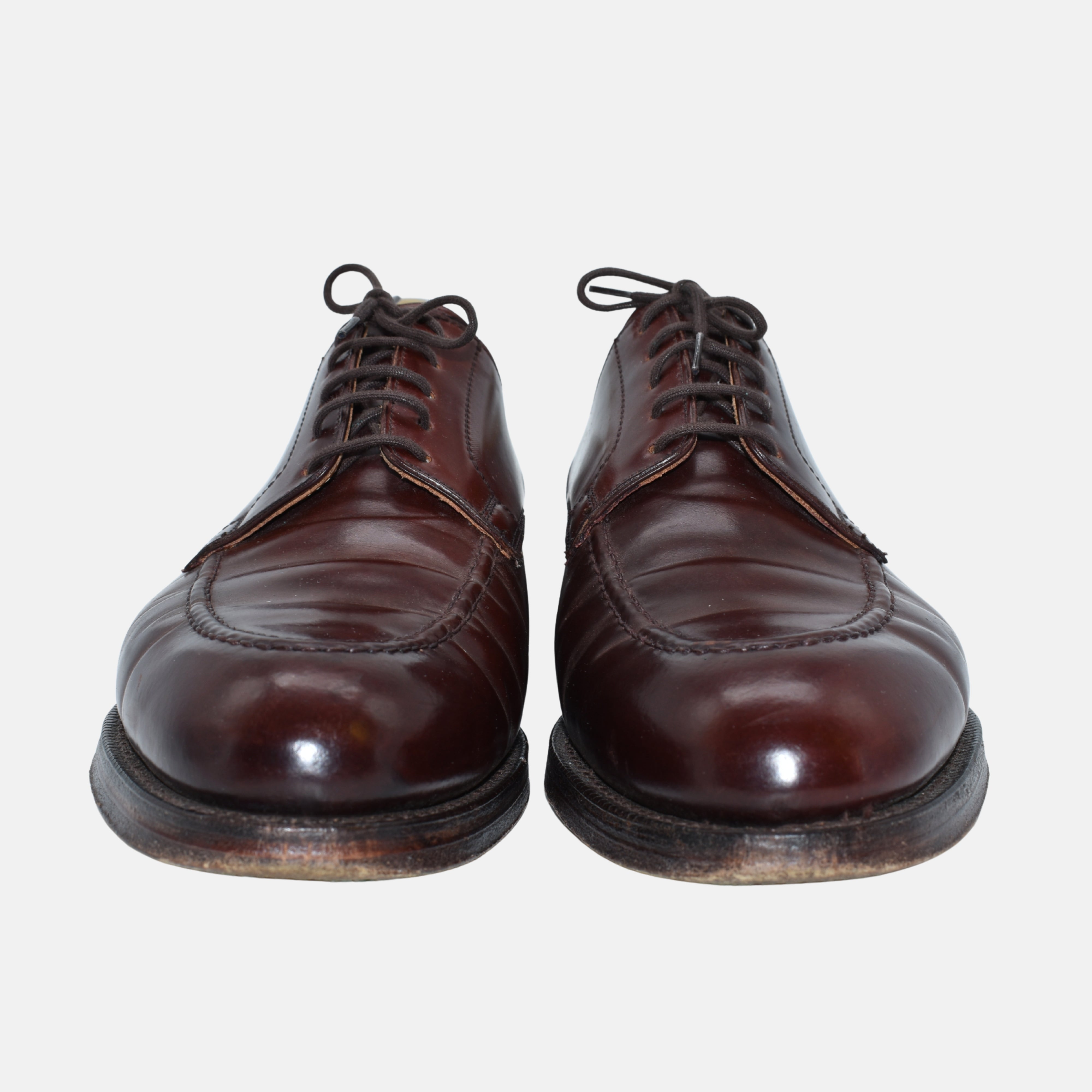 Brown-Bordeaux Cordovan Leather Shoes "Onslow" (EU 42)