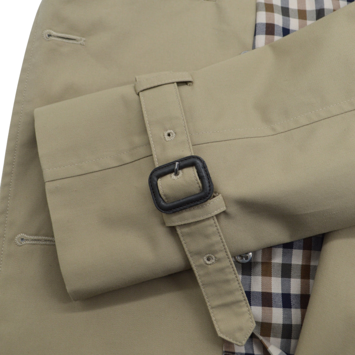 Beiger Trenchcoat aus Polyester/Baumwolle (EU 48)
