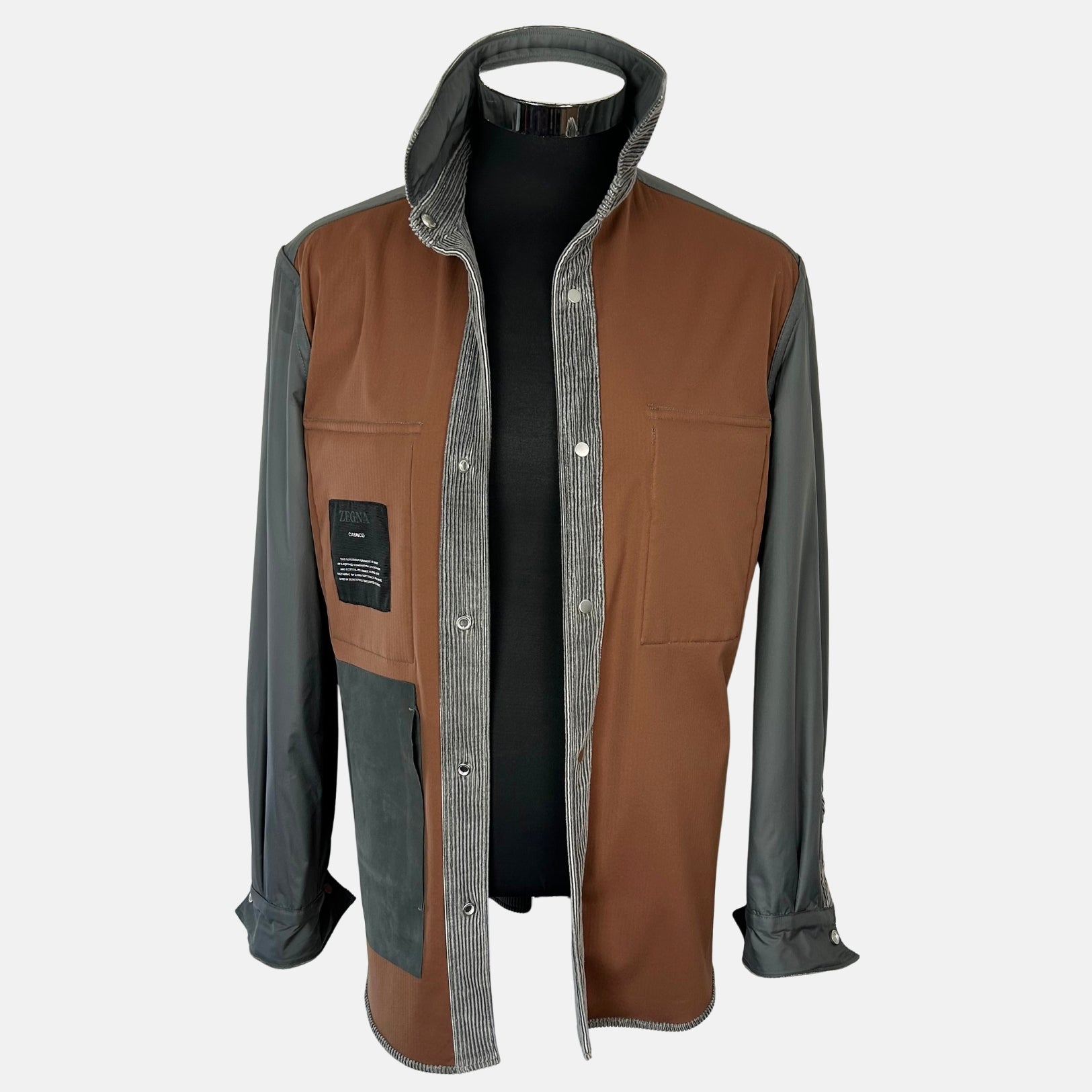 Grey Overshirt made of Cotton/Cashmere (M)