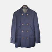 Blue Pea Coat made of Wool/Cashmere (48)