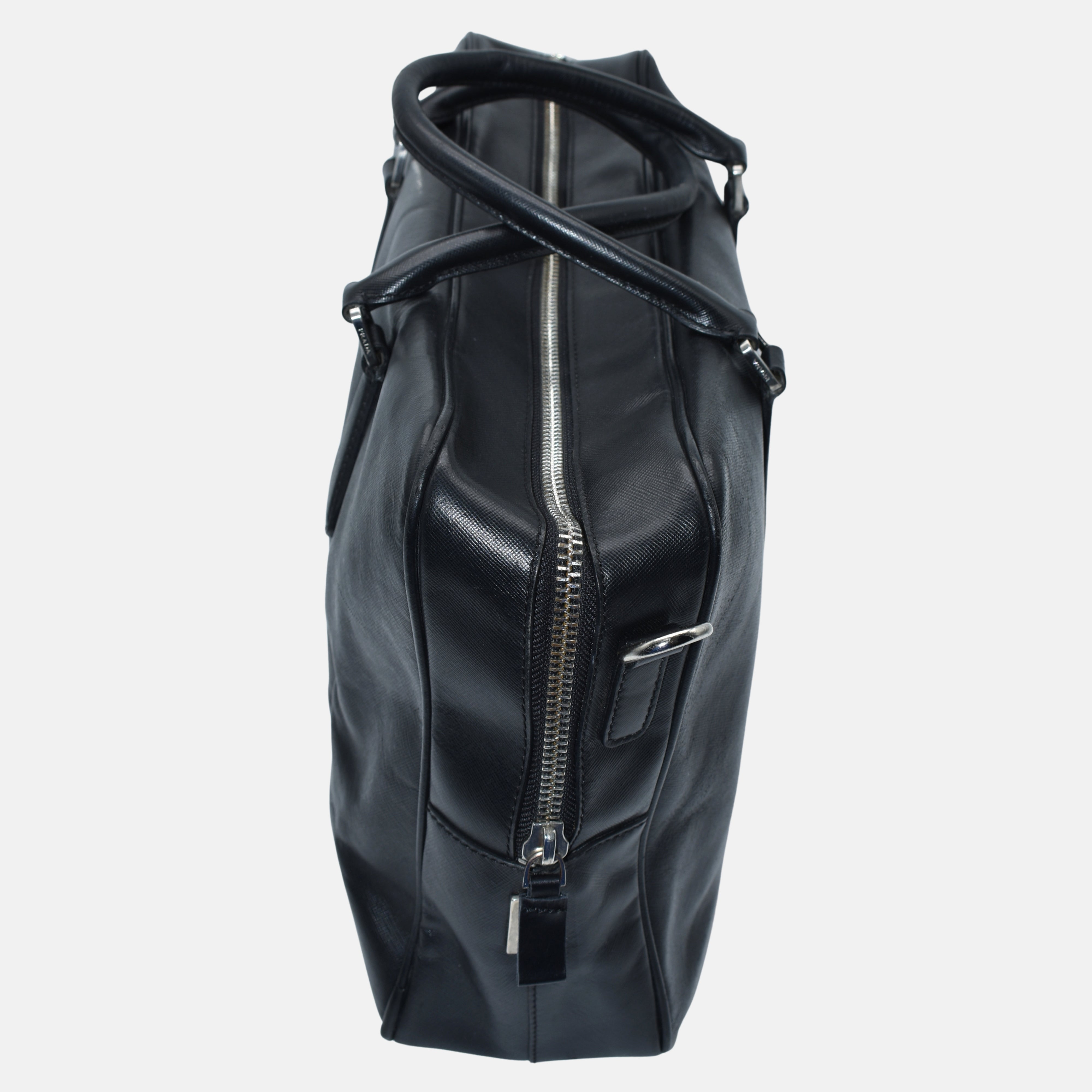 Black Briefcase made of Leather (OS)