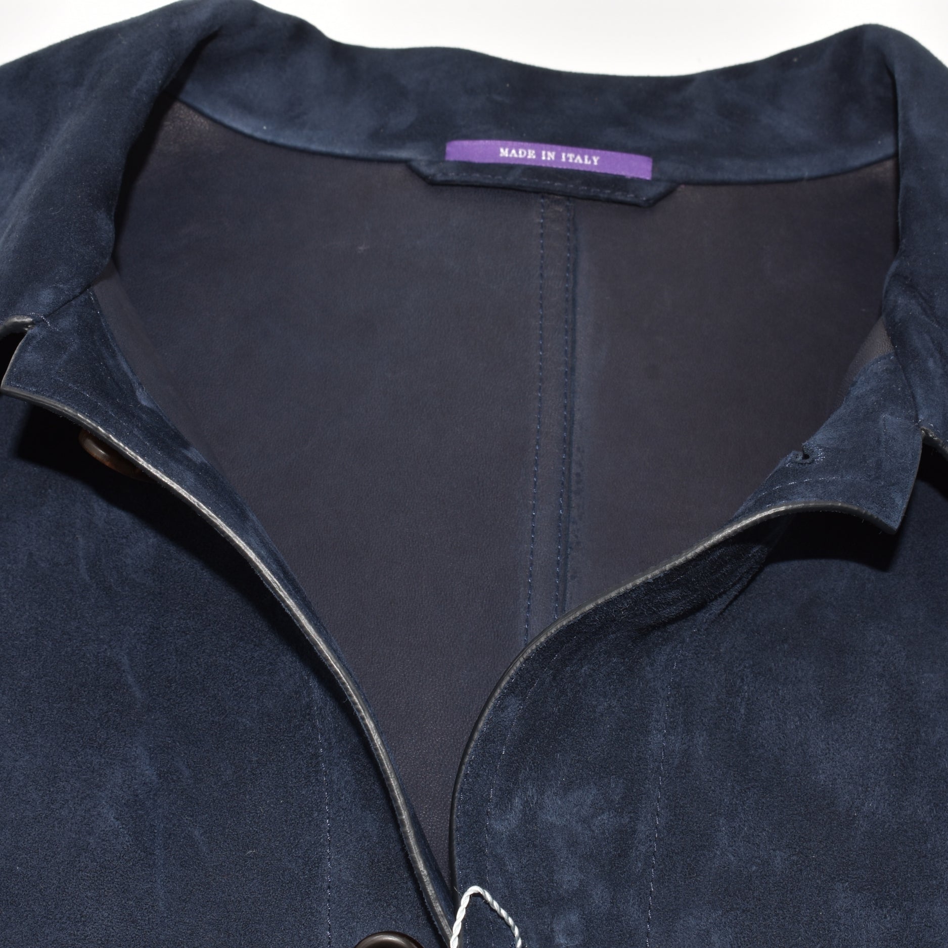 Navy Suede Overshirt (XXL)