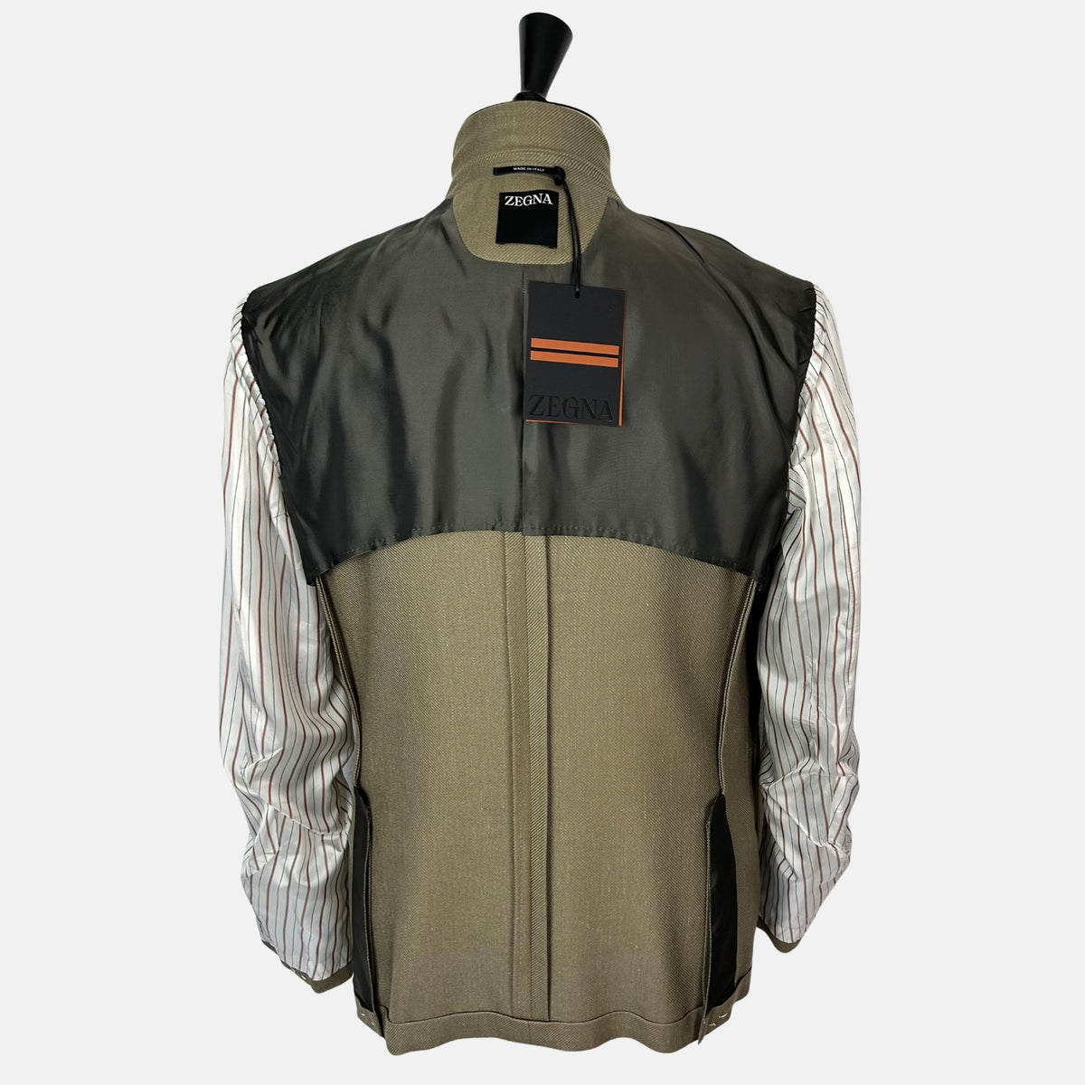 Olive Melange Blazer made of Cashmere/Silk/Linen (EU 52)