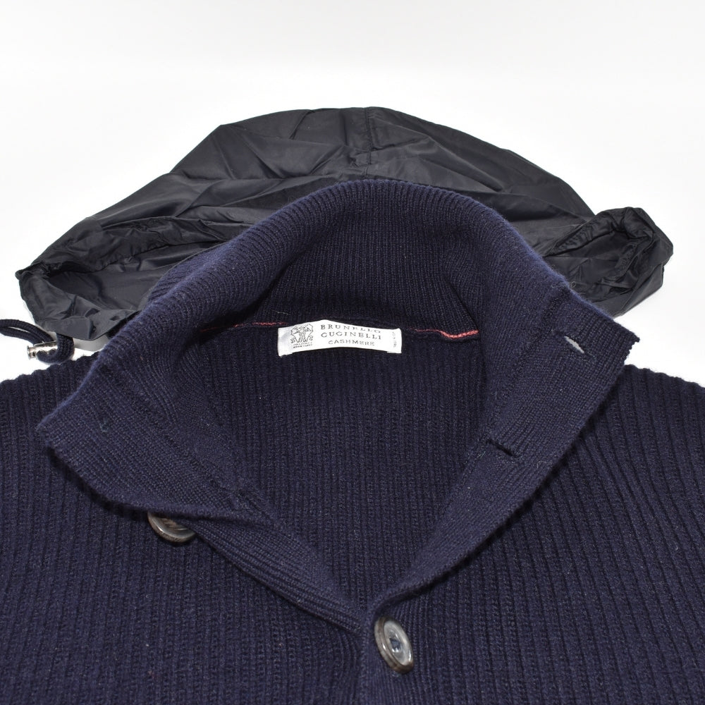 Navy Blue Cardigan made of Cashmere (EU 48)
