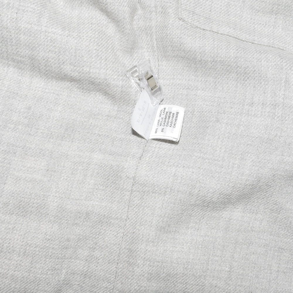 Grey Striped Flannel Vest made of Wool/Cashmere (S)