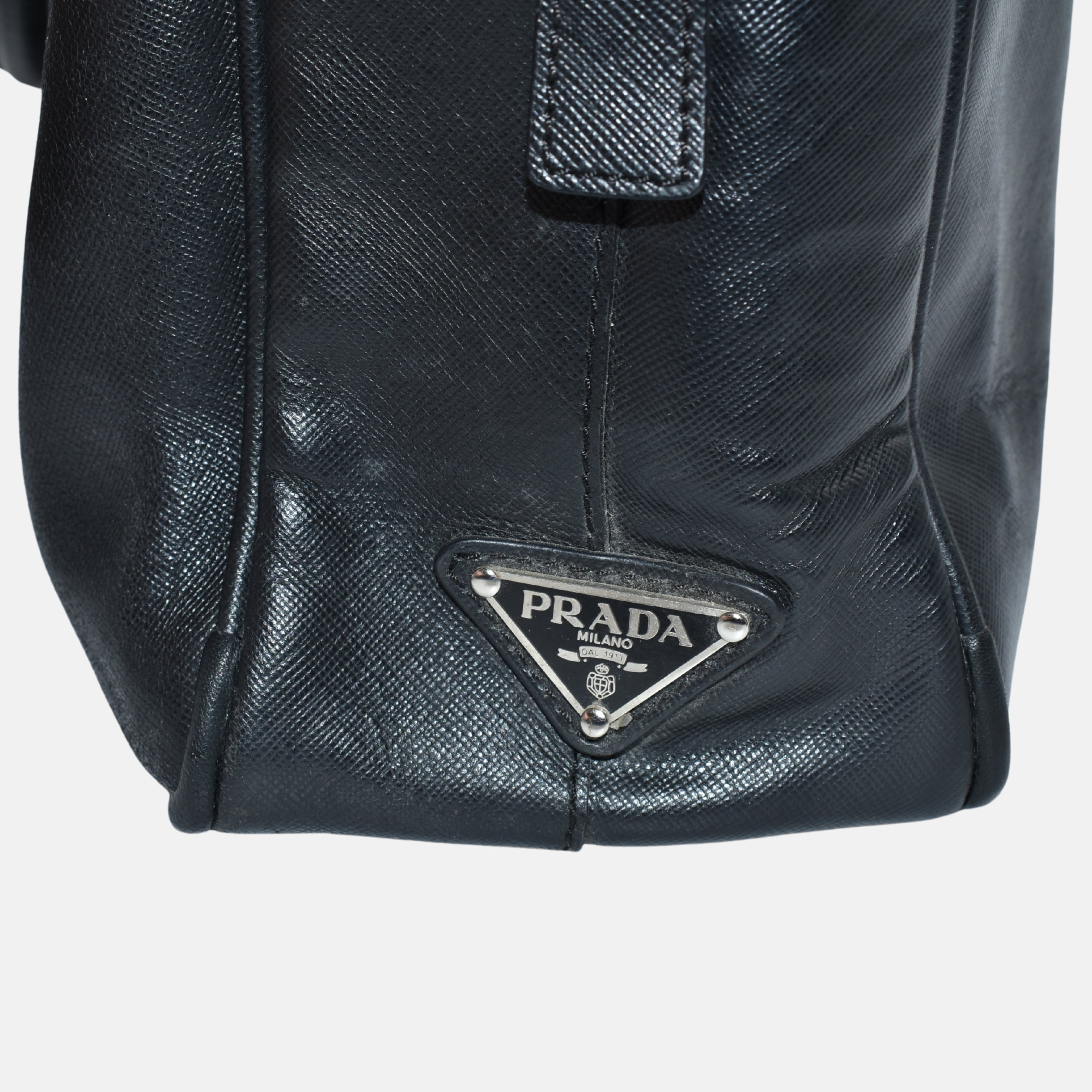 Black Briefcase made of Leather (OS)