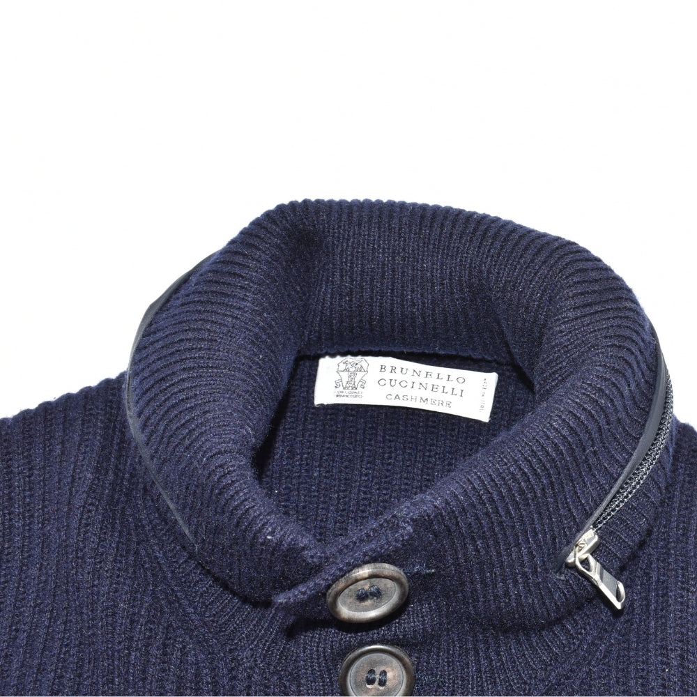 Navy Blue Cardigan made of Cashmere (EU 48)