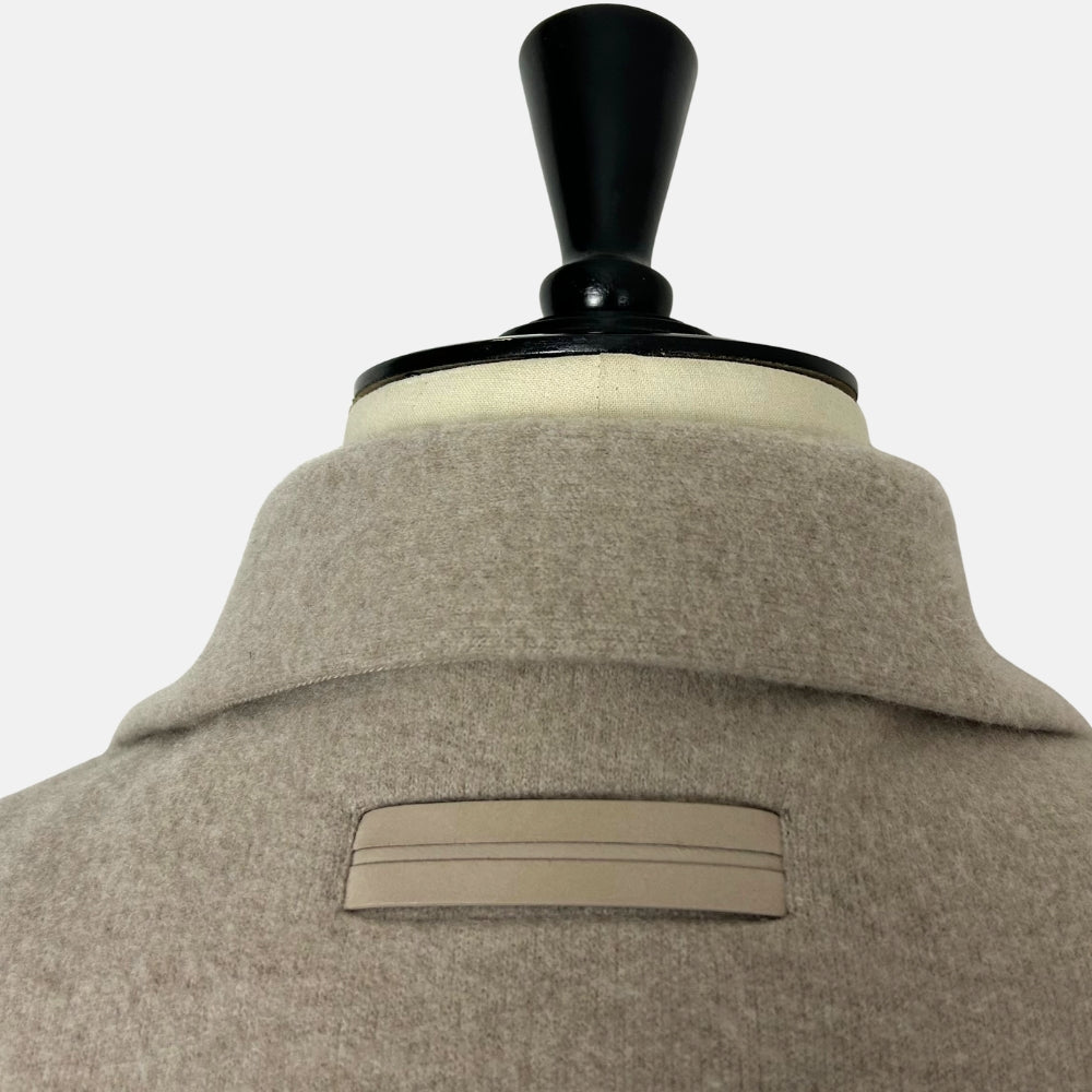Greige Shirt Jacket made of Cashmere (M)