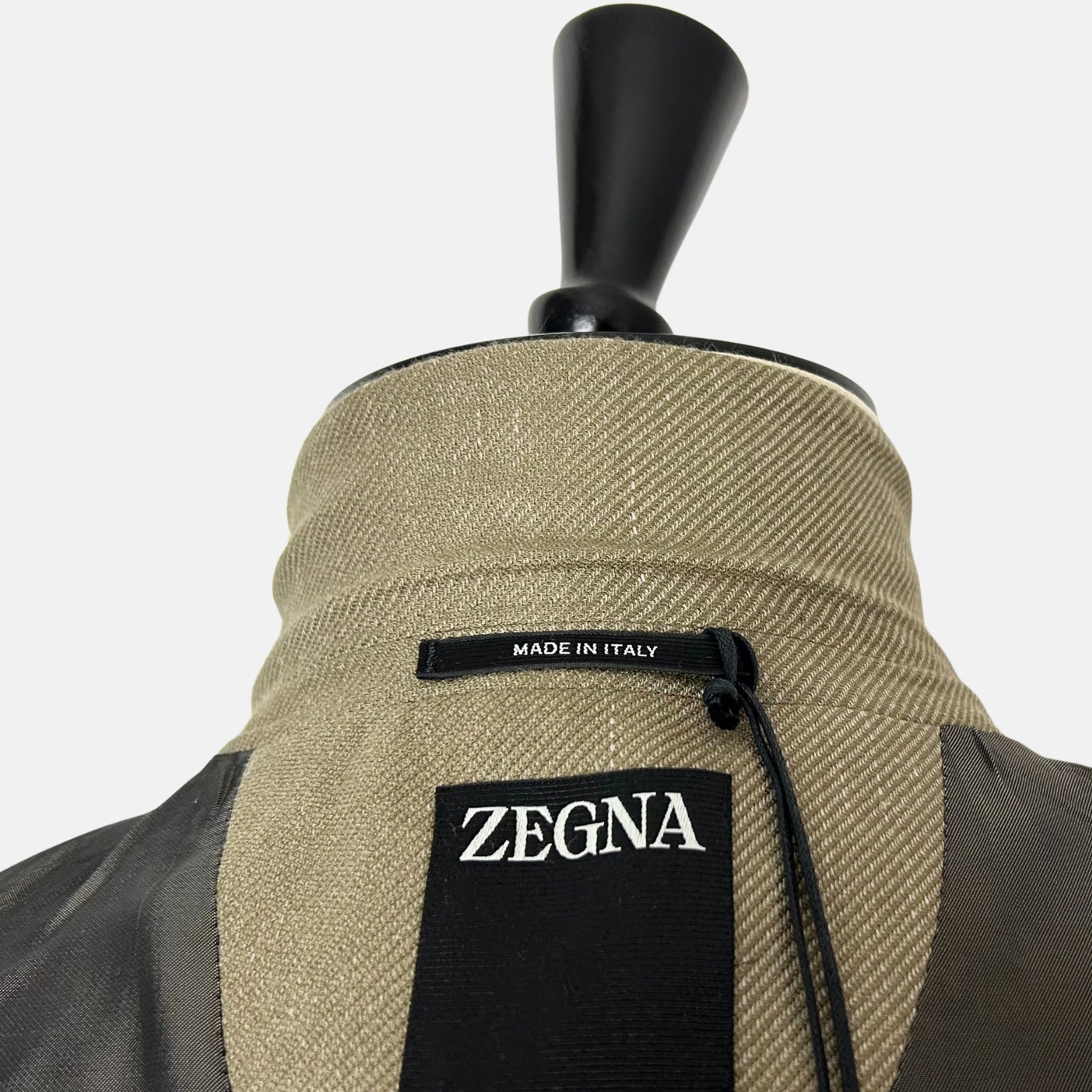 Olive Melange Blazer made of Cashmere/Silk/Linen (EU 52)