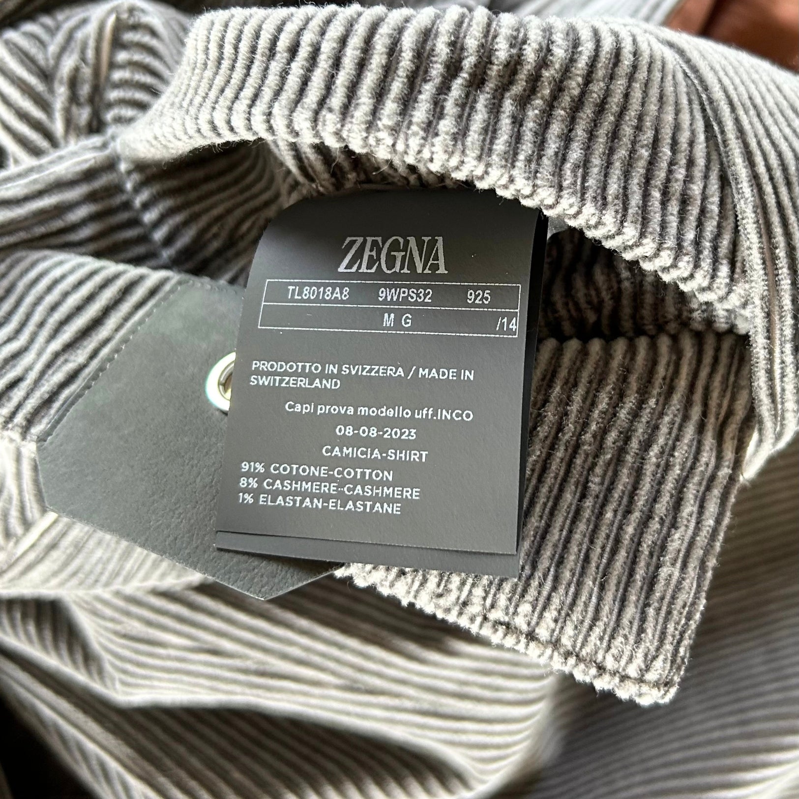 Grey Overshirt made of Cotton/Cashmere (M)