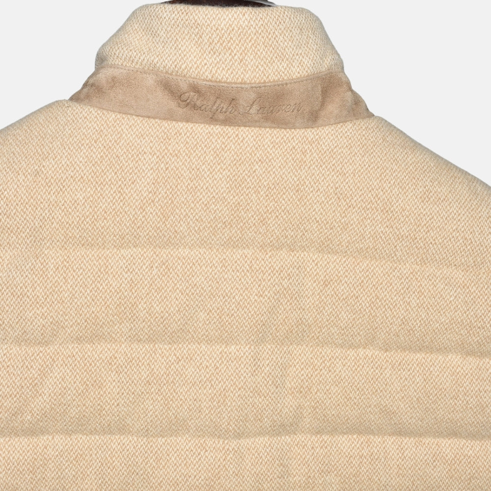 Beige Wool Down Vest (M)