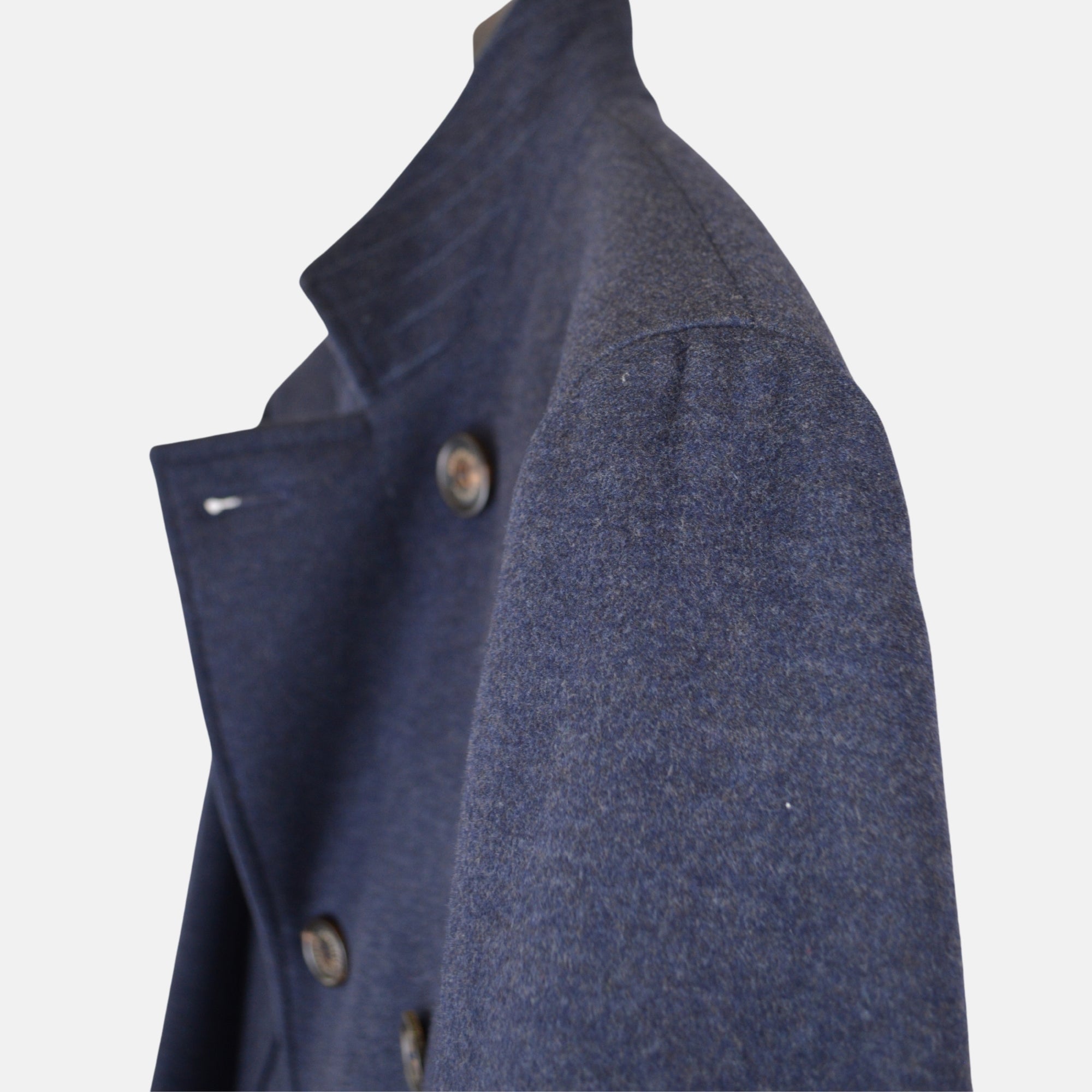 Blue Pea Coat made of Wool/Cashmere (48)