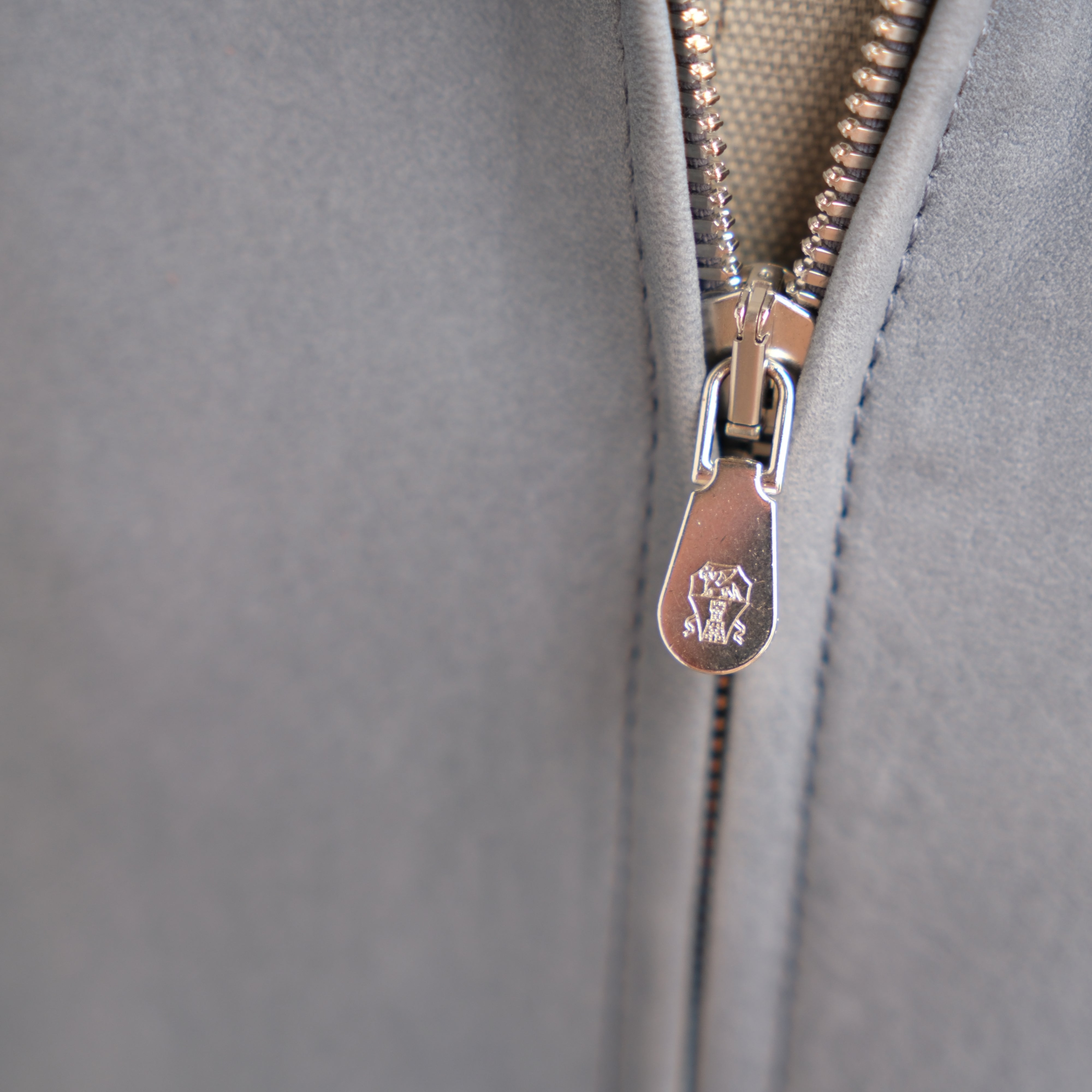 Light Blue Jacket made of Suede (M)