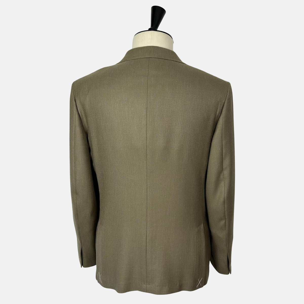 Olive Melange Blazer made of Cashmere/Silk/Linen (EU 52)