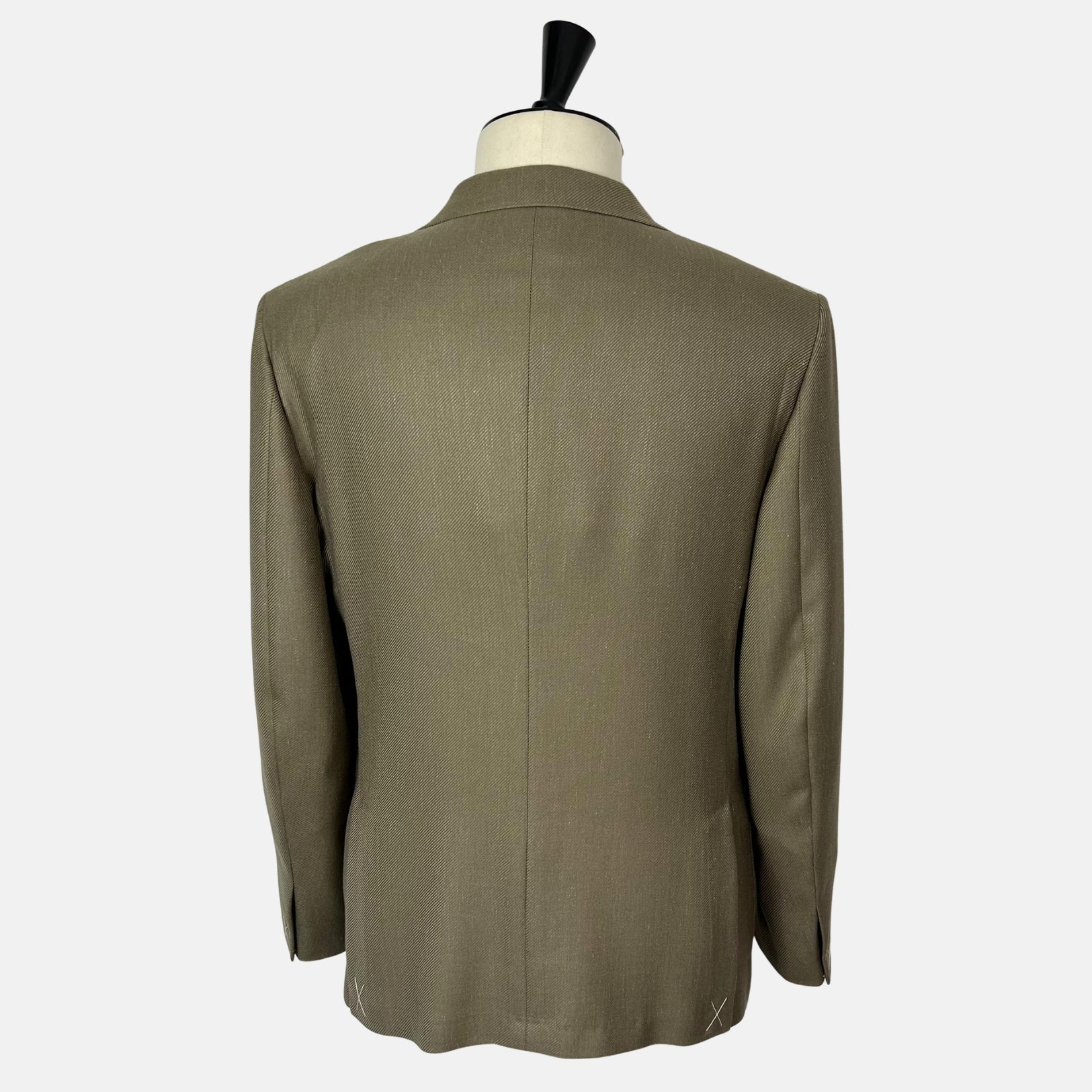 Olive Melange Blazer made of Cashmere/Silk/Linen (EU 52)