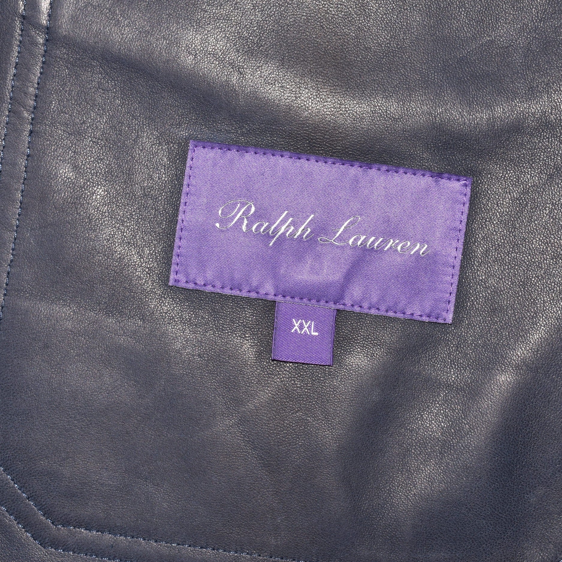 Navy Suede Overshirt (XXL)