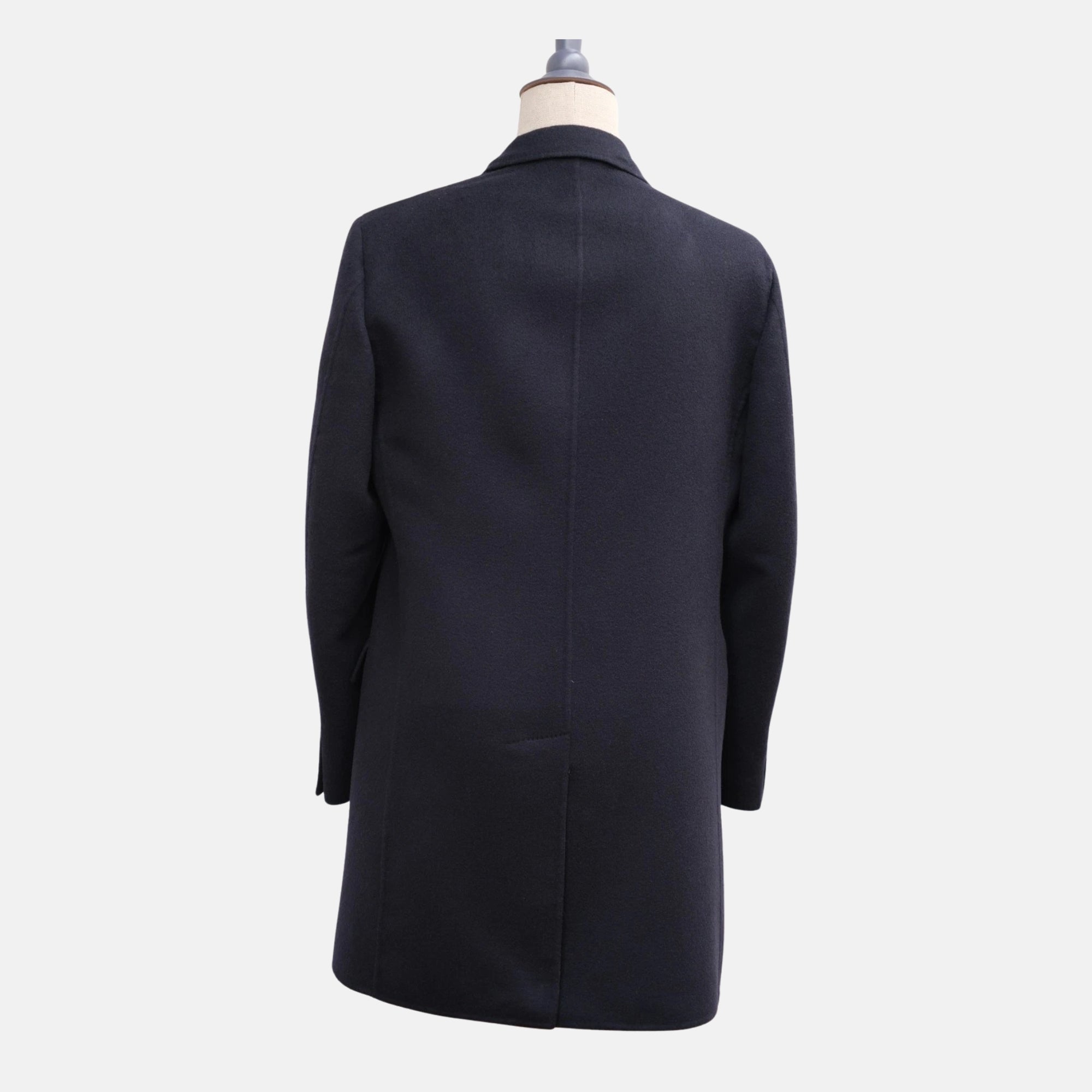Navy Blue Cashmere Coat (L)