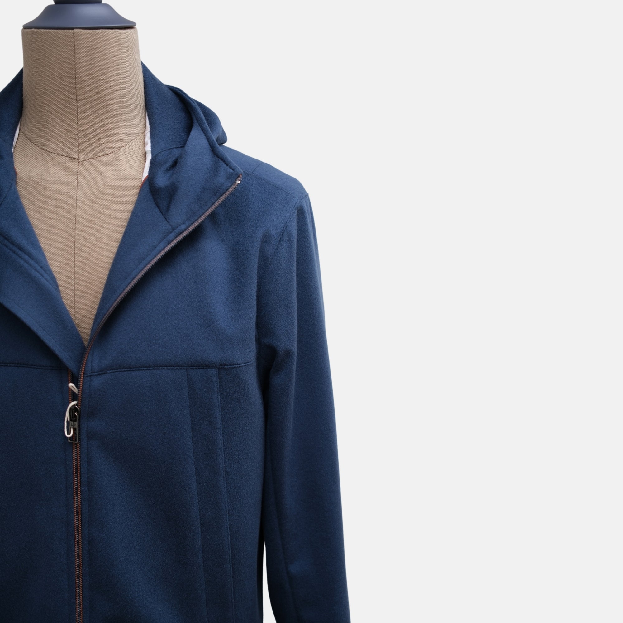 Blue Cashmere Parka (S)