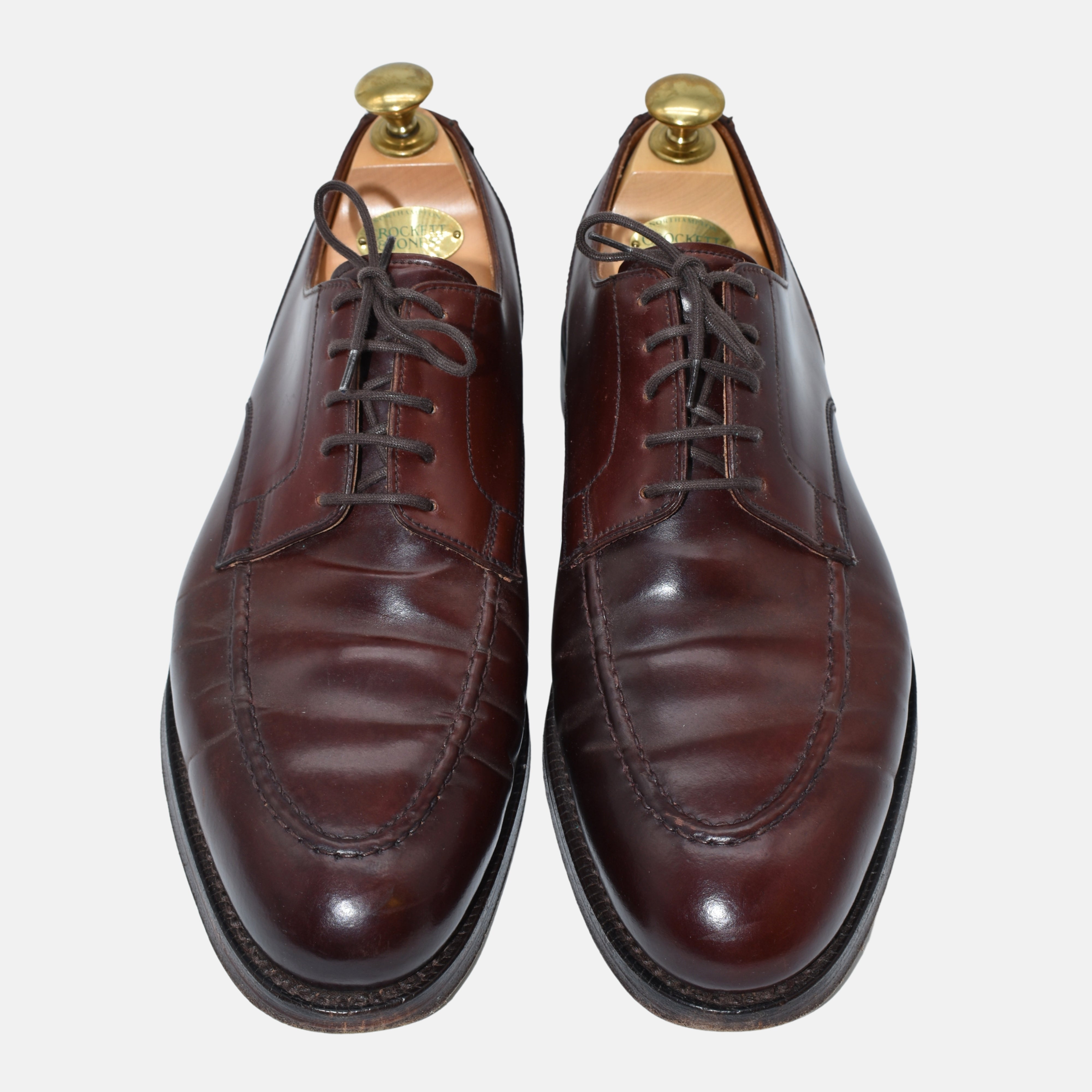 Brown-Bordeaux Cordovan Leather Shoes "Onslow" (EU 42)
