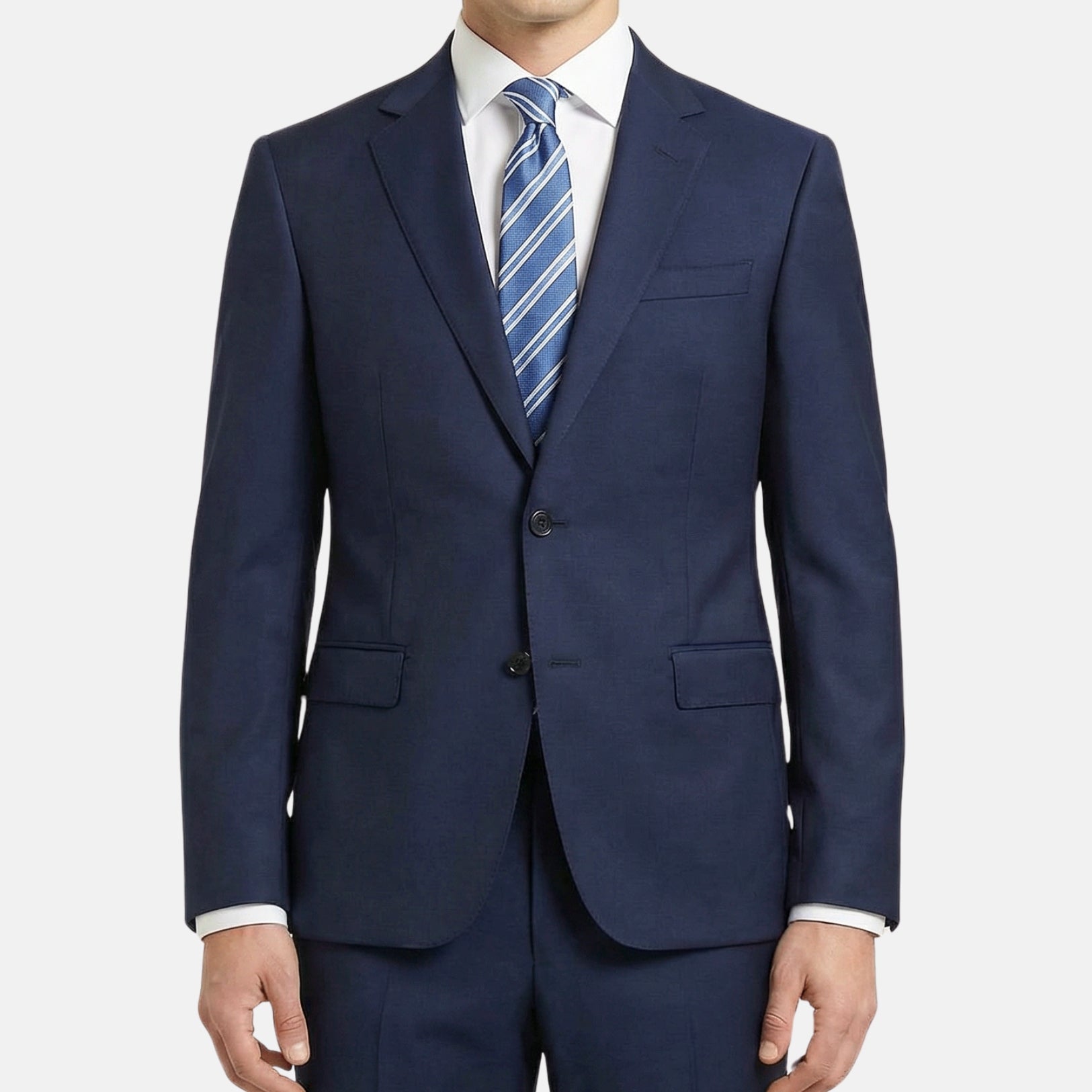 Navy Suit made of Wool/Mohair (EU 50)