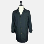 Black Raincoat made of Polyester/Suede Details (EU 50)