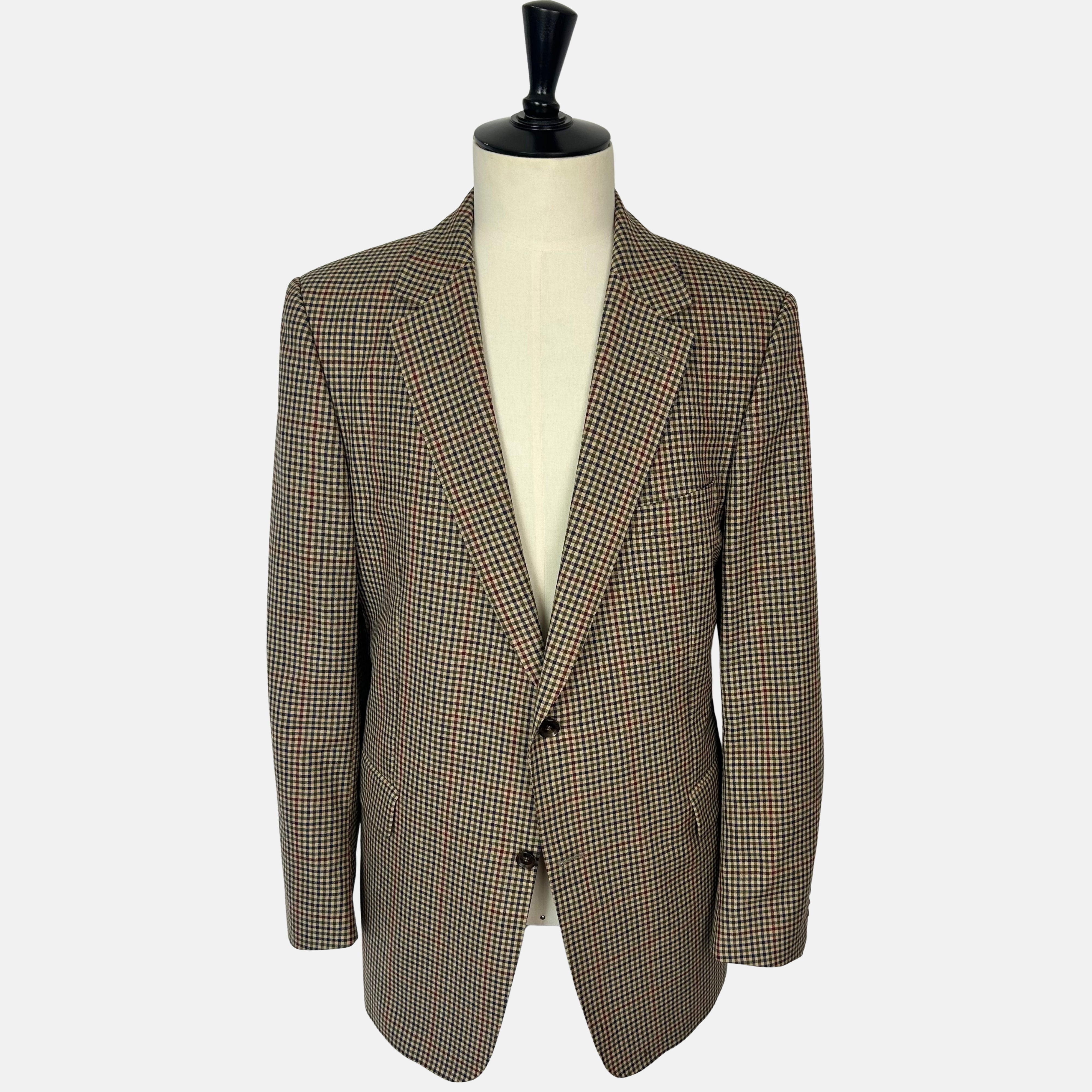 Multicoloured Checkered Blazer made of Virgin Wool (EU 56)