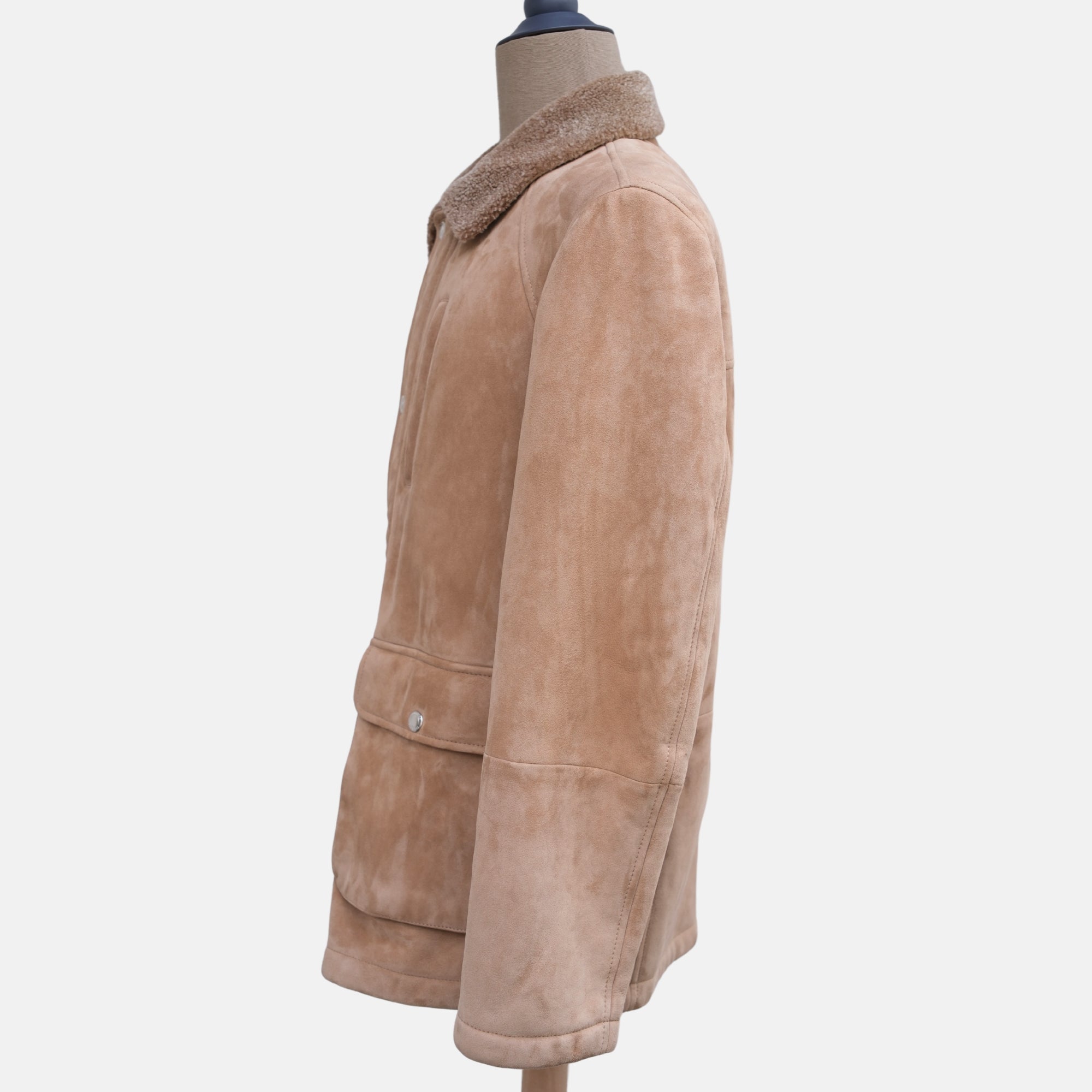 Beige Shearling Coat (M)