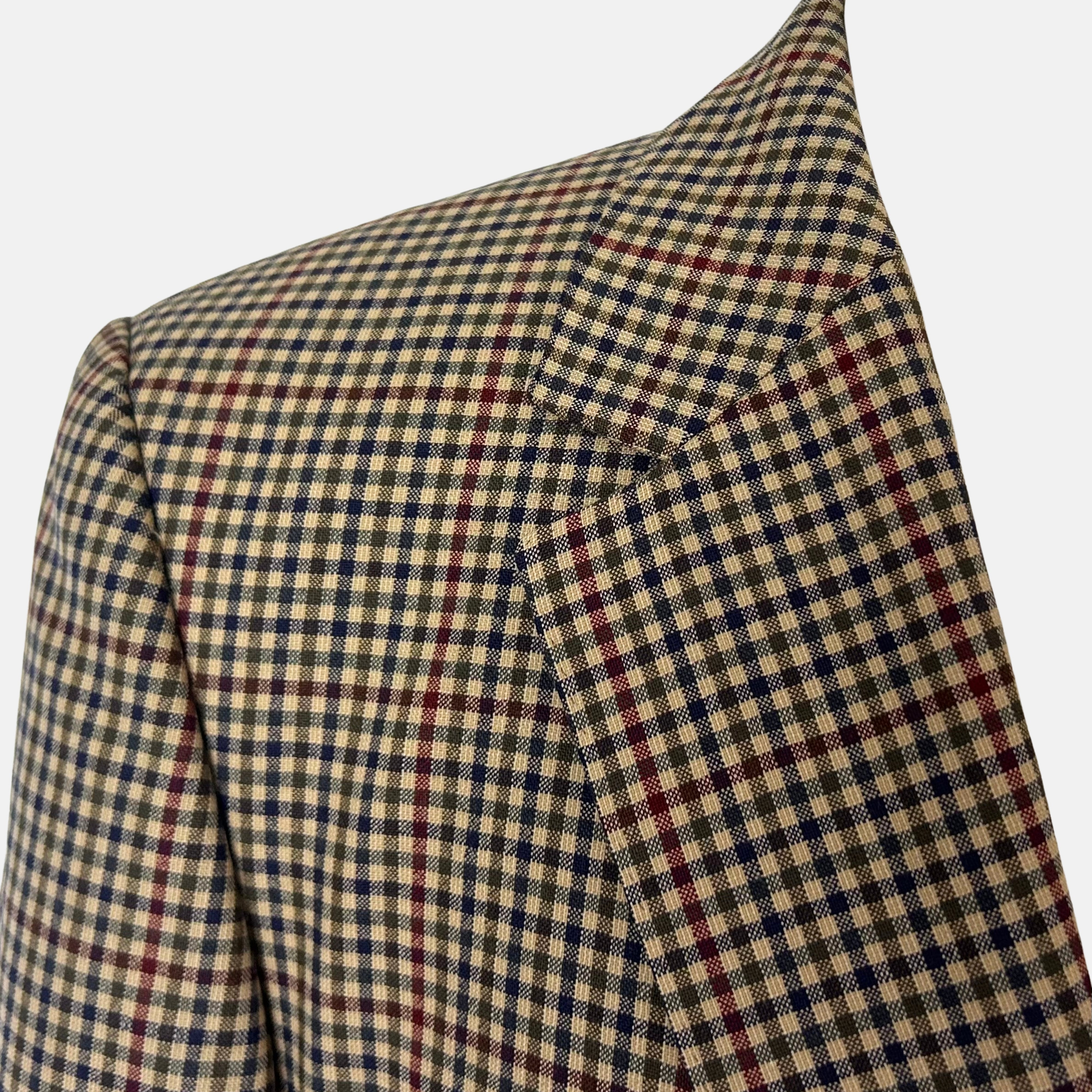 Multicoloured Checkered Blazer made of Virgin Wool (EU 56)