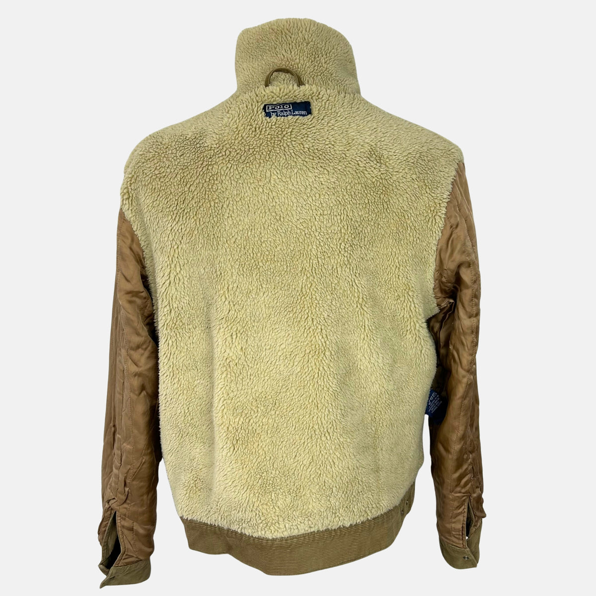 Beige Corduroy Trucker Jacket made of Cotton (M)
