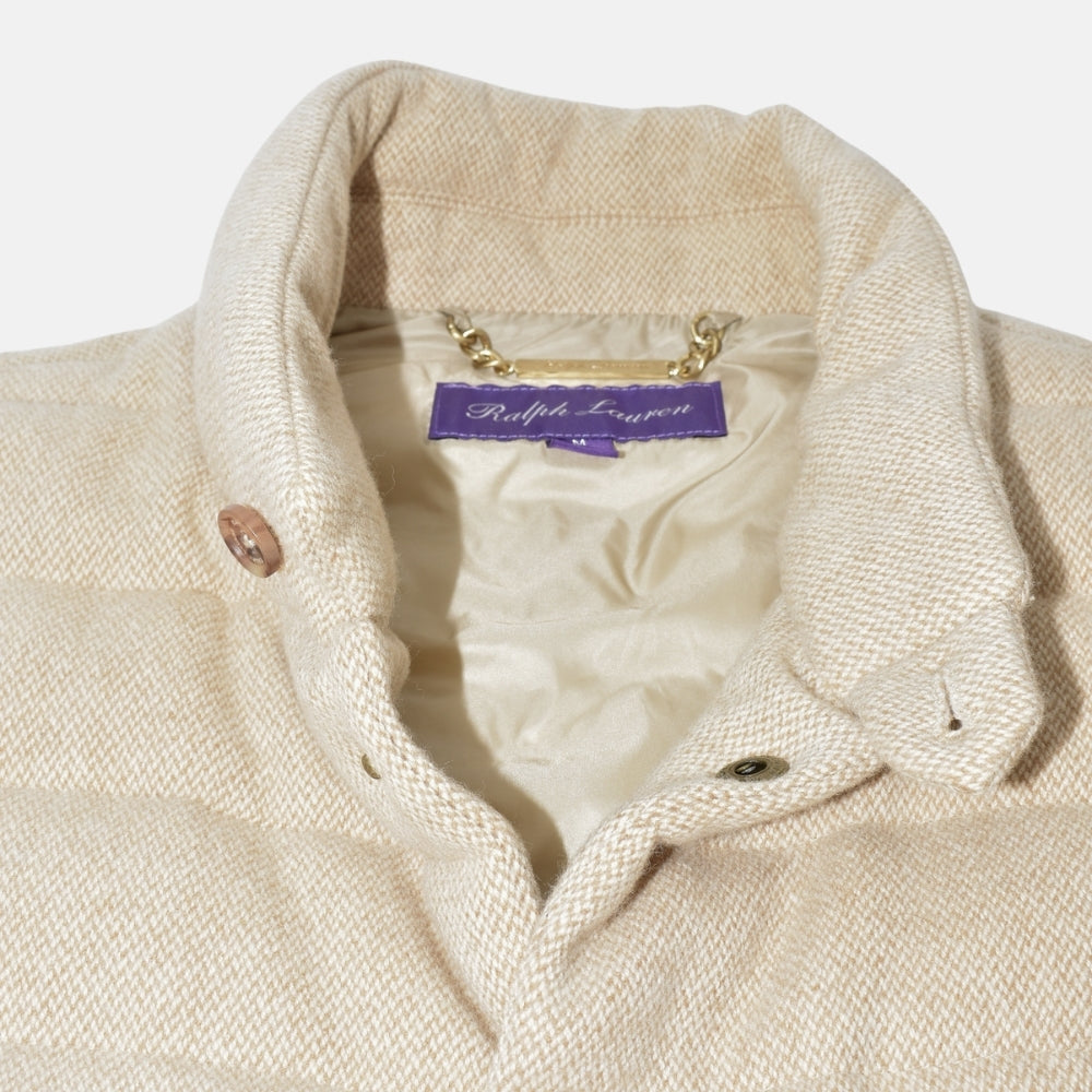 Beige Wool Down Vest (M)
