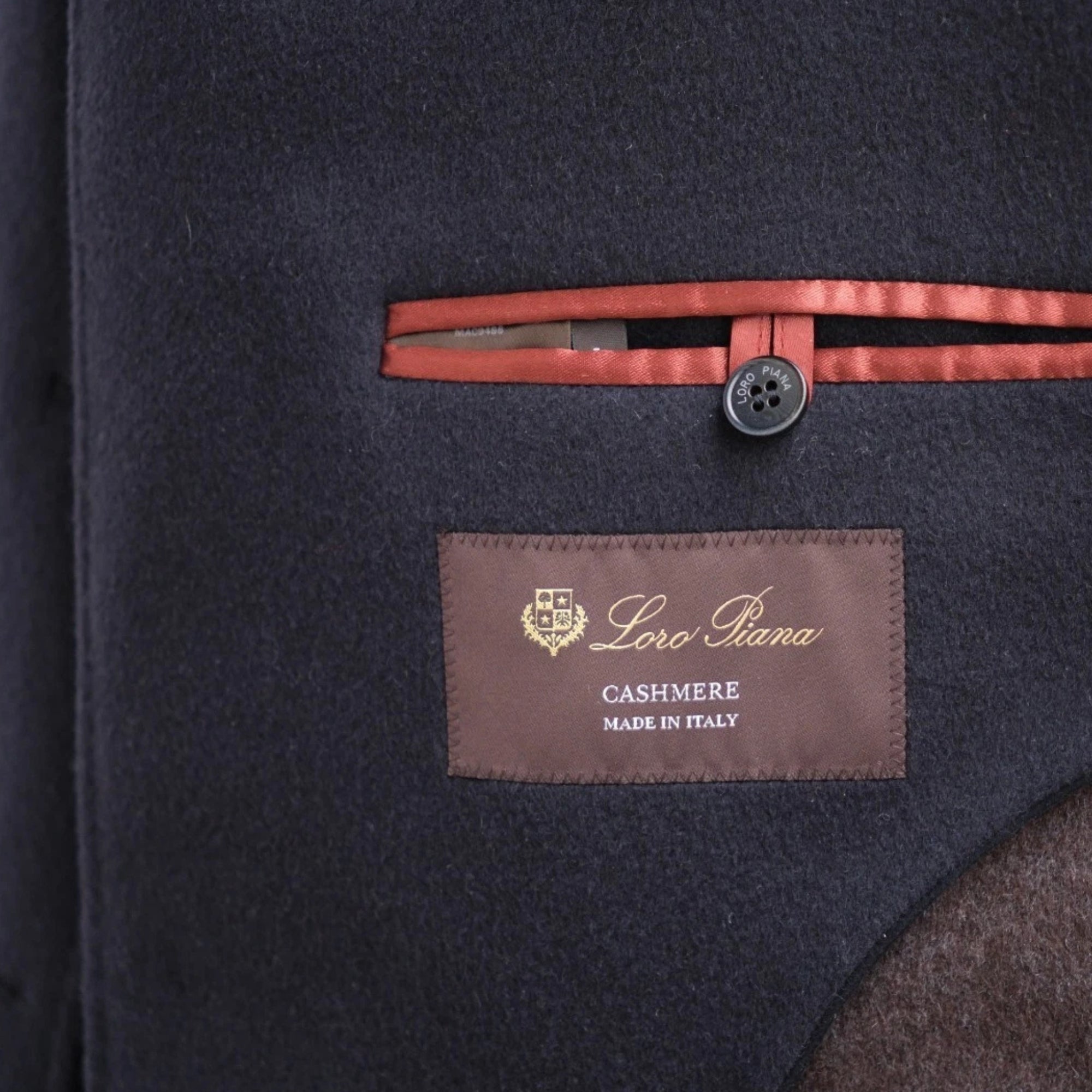 Navy Blue Cashmere Coat (L)