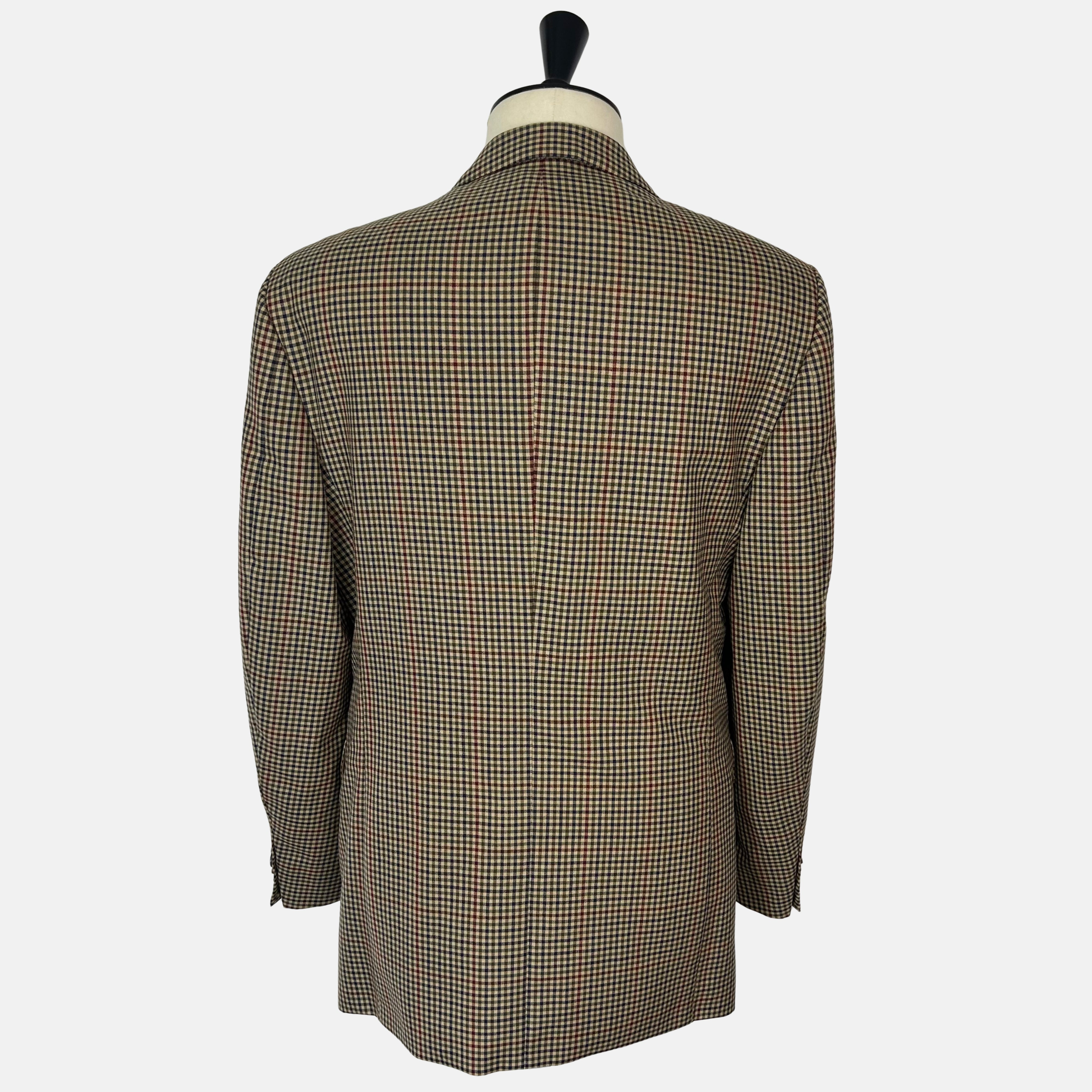 Multicoloured Checkered Blazer made of Virgin Wool (EU 56)