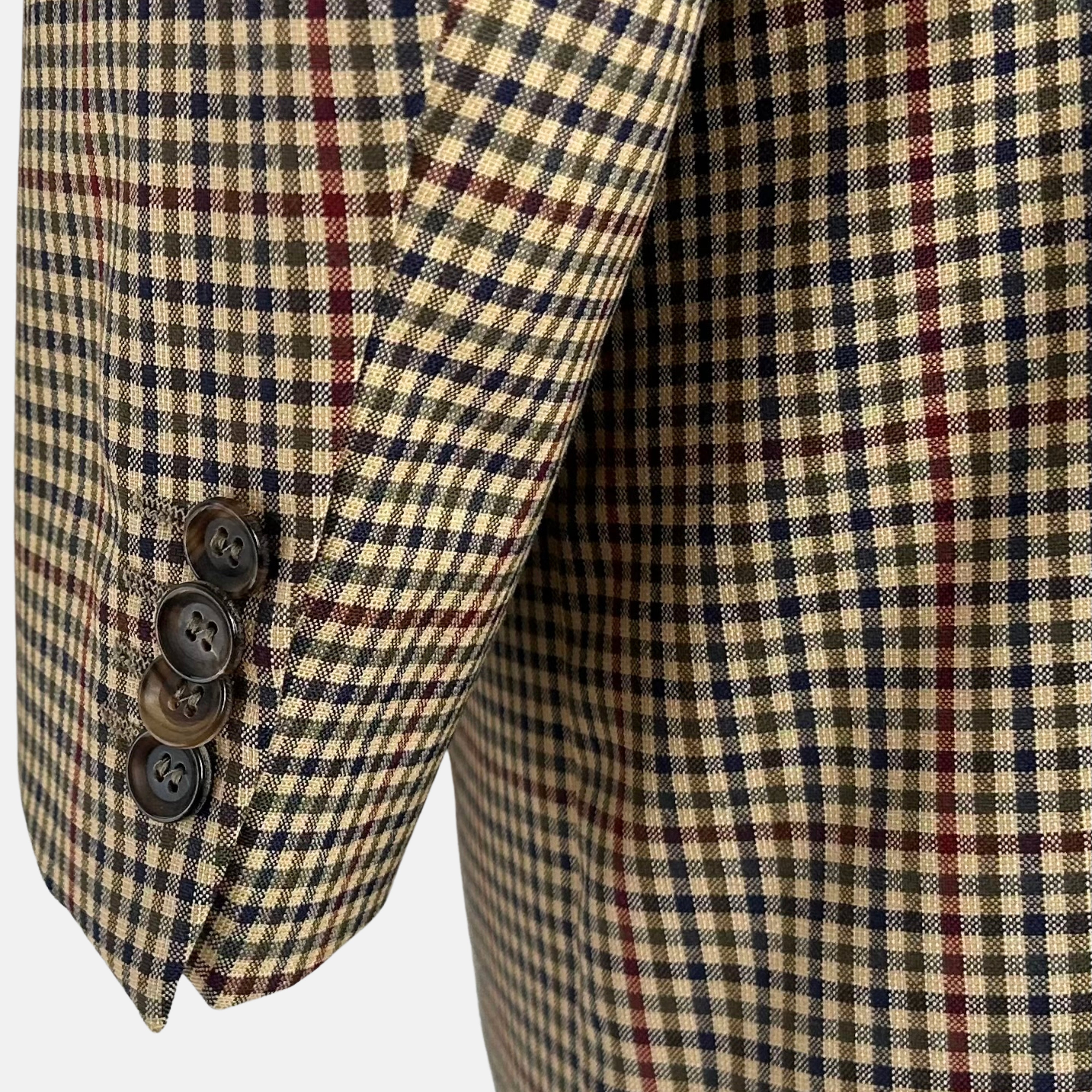 Multicoloured Checkered Blazer made of Virgin Wool (EU 56)