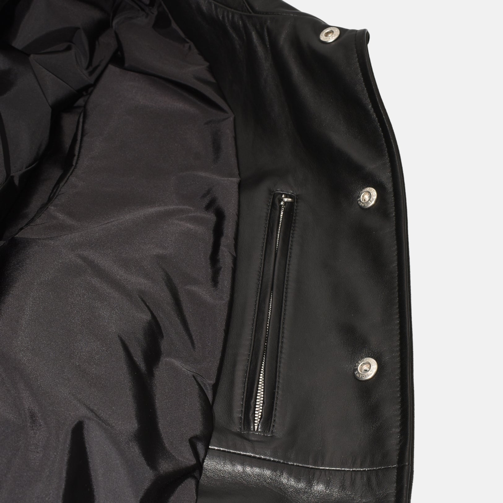 Black Suede Quilted Jacket (EU 52)