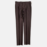 Brown Trousers made of Cotton/Polyester/Silk (EU 48)