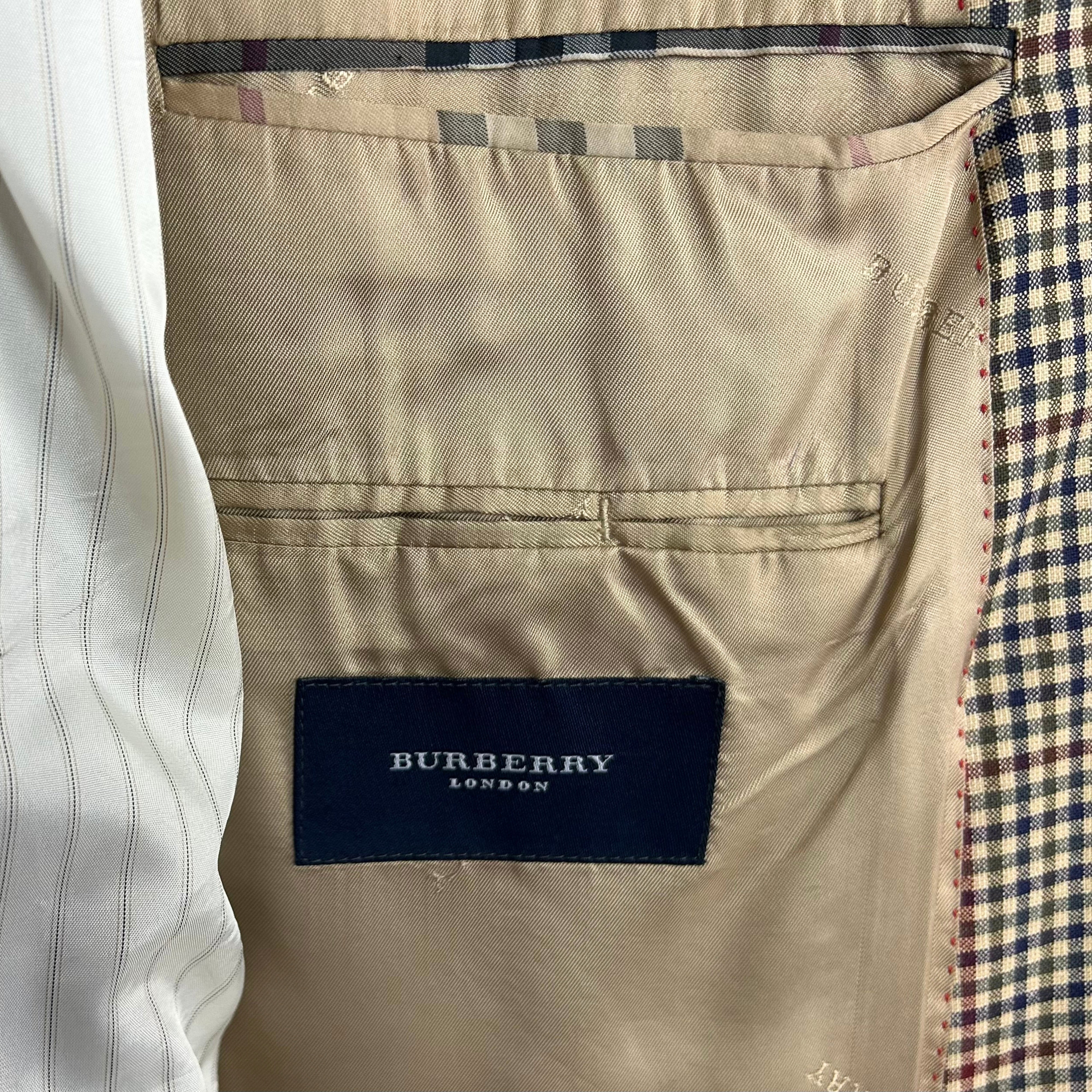 Multicoloured Checkered Blazer made of Virgin Wool (EU 56)